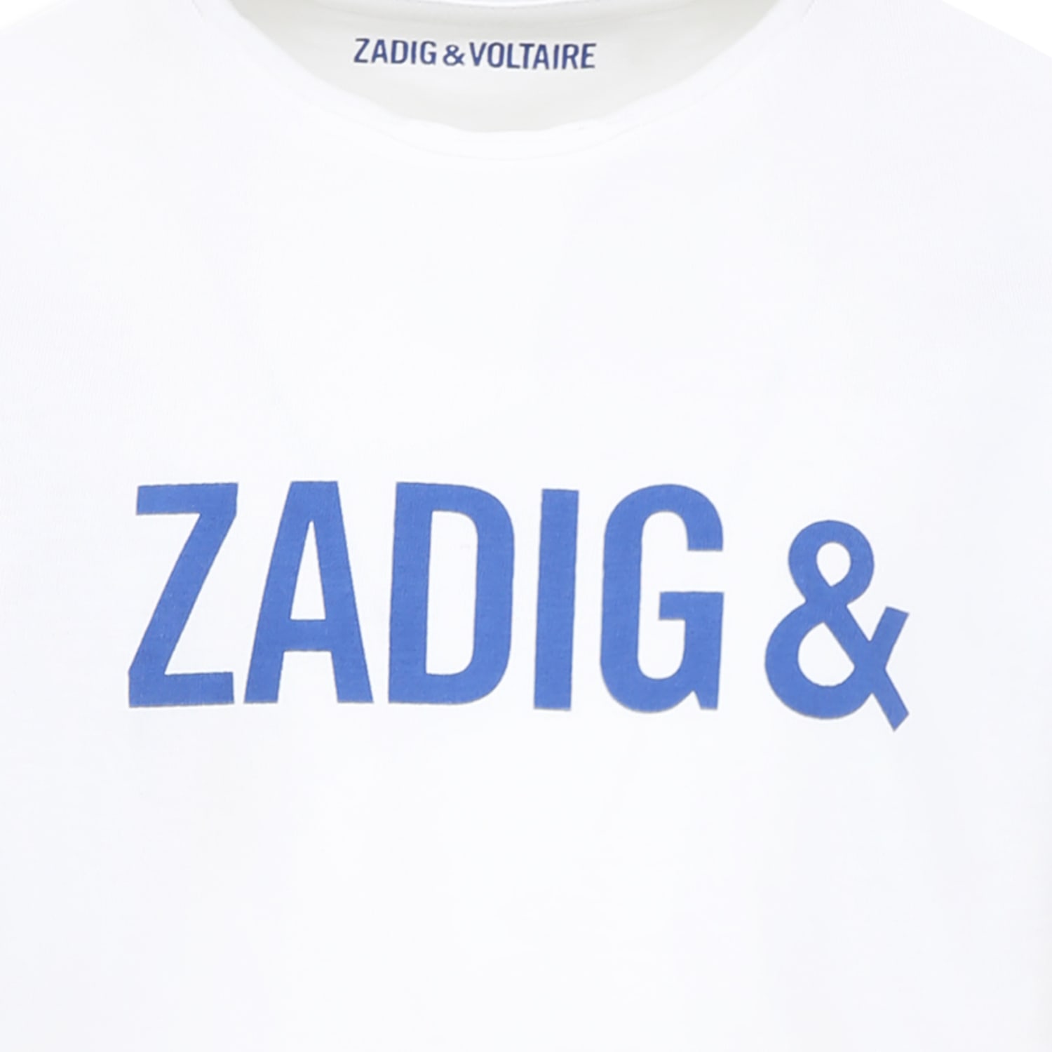 Zadig & Voltaire White T-shirt For Boy With Logo In White