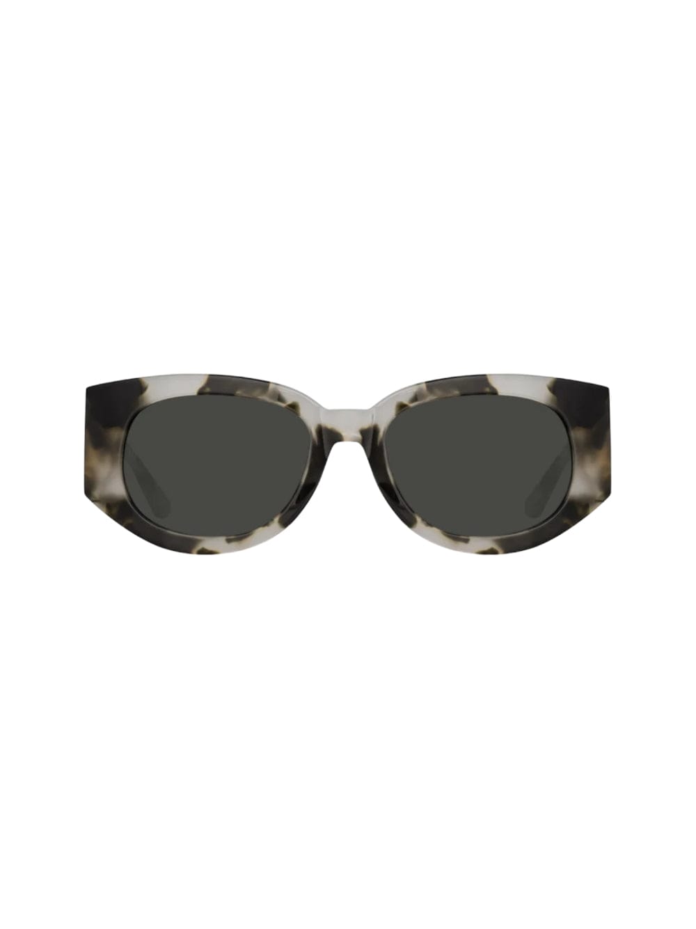 Shop Linda Farrow Debbie - Black & Grey Tortoise Sunglasses