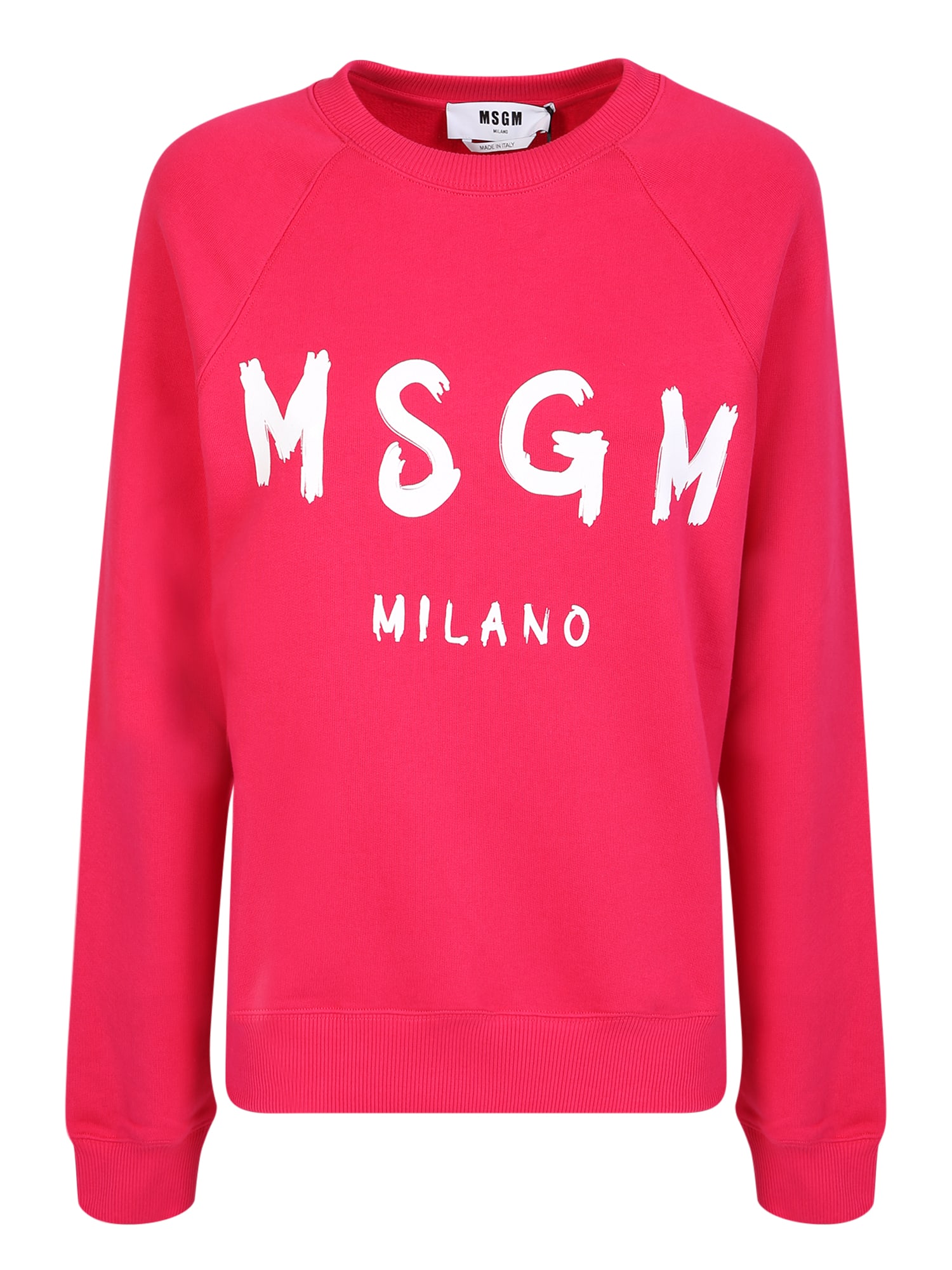 Sweatshirt With Iconic Logo. Minimal But Ideal For A Sporty Look MSGM