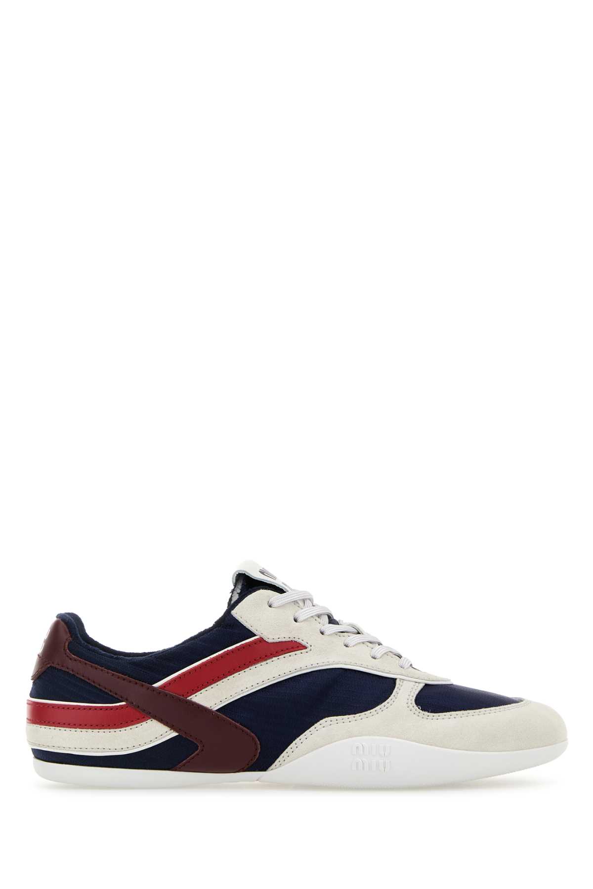 Miu Miu Multicolor Tech Fabric And Suede Gymnasium Sneakers