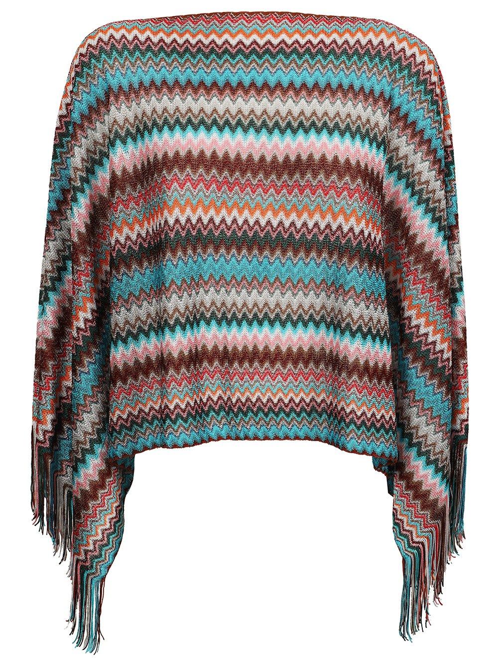 Missoni Zigzag-woven Fringed Poncho