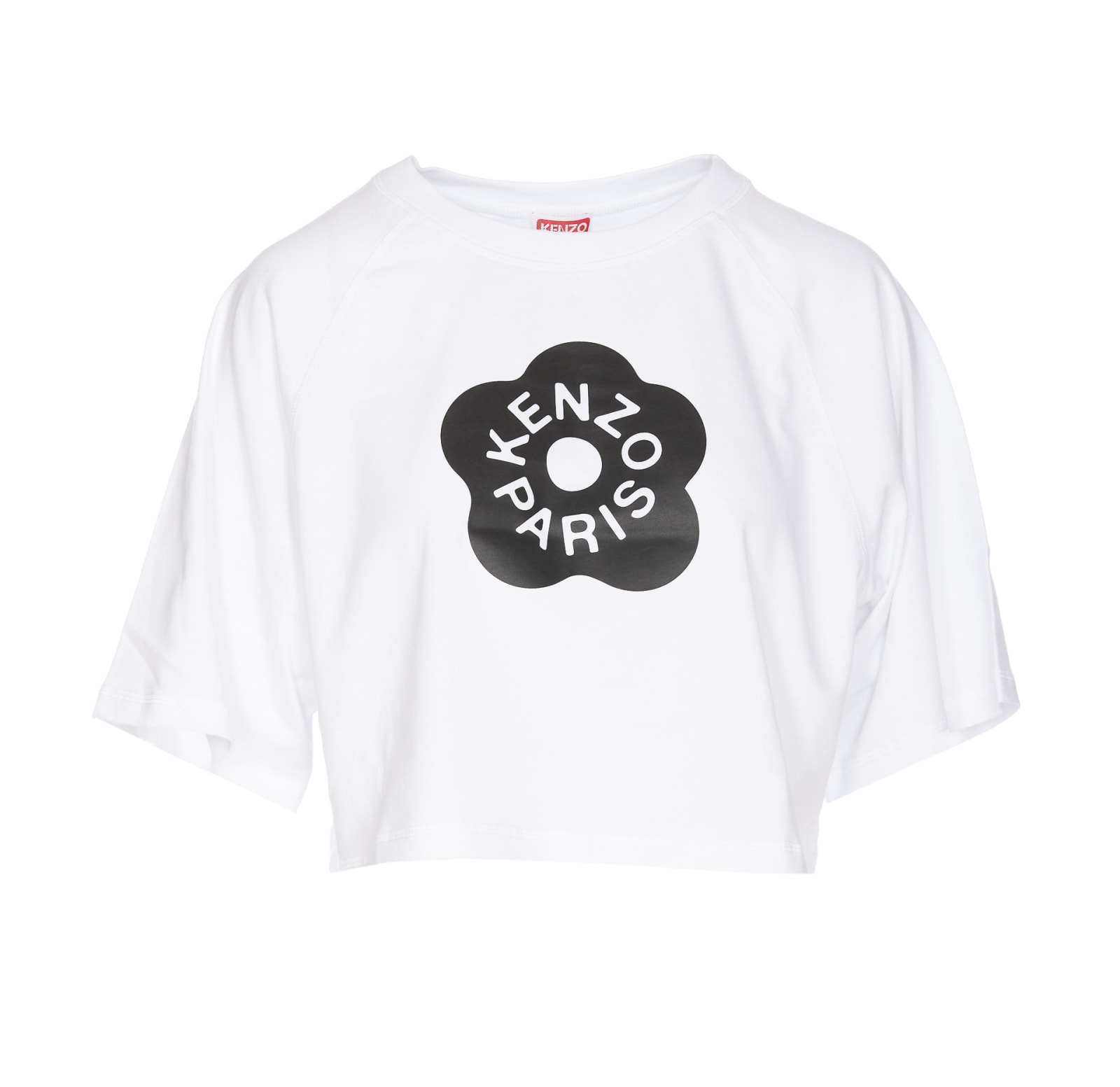 Shop Kenzo Boke 2.0 Cropped T-shirt In White