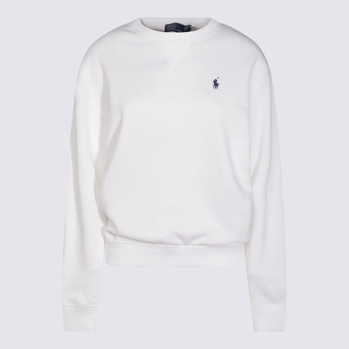 Ralph Lauren White Cotton Sweatshirt