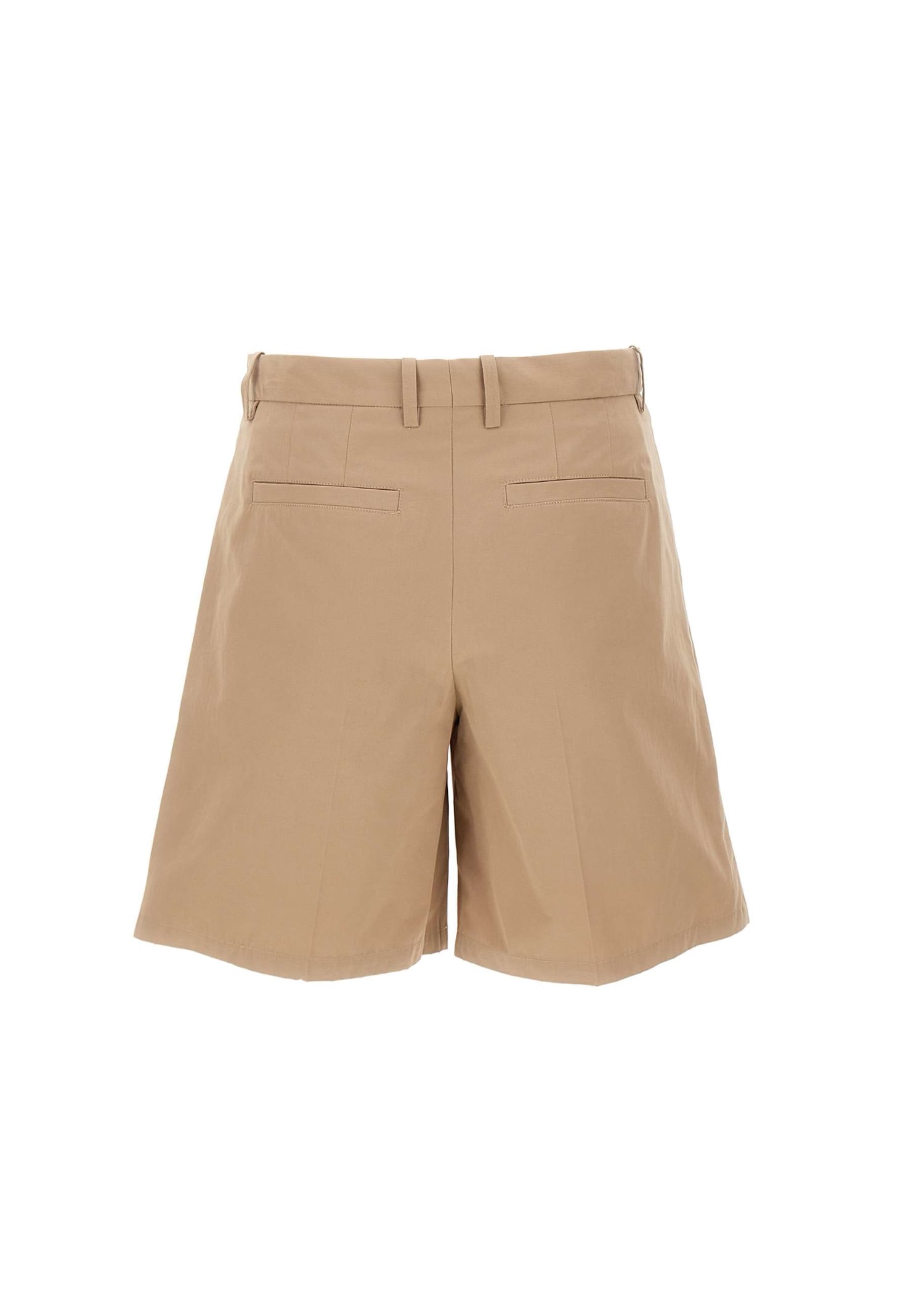 Shop Apc Cotton Shorts Terry In Sand