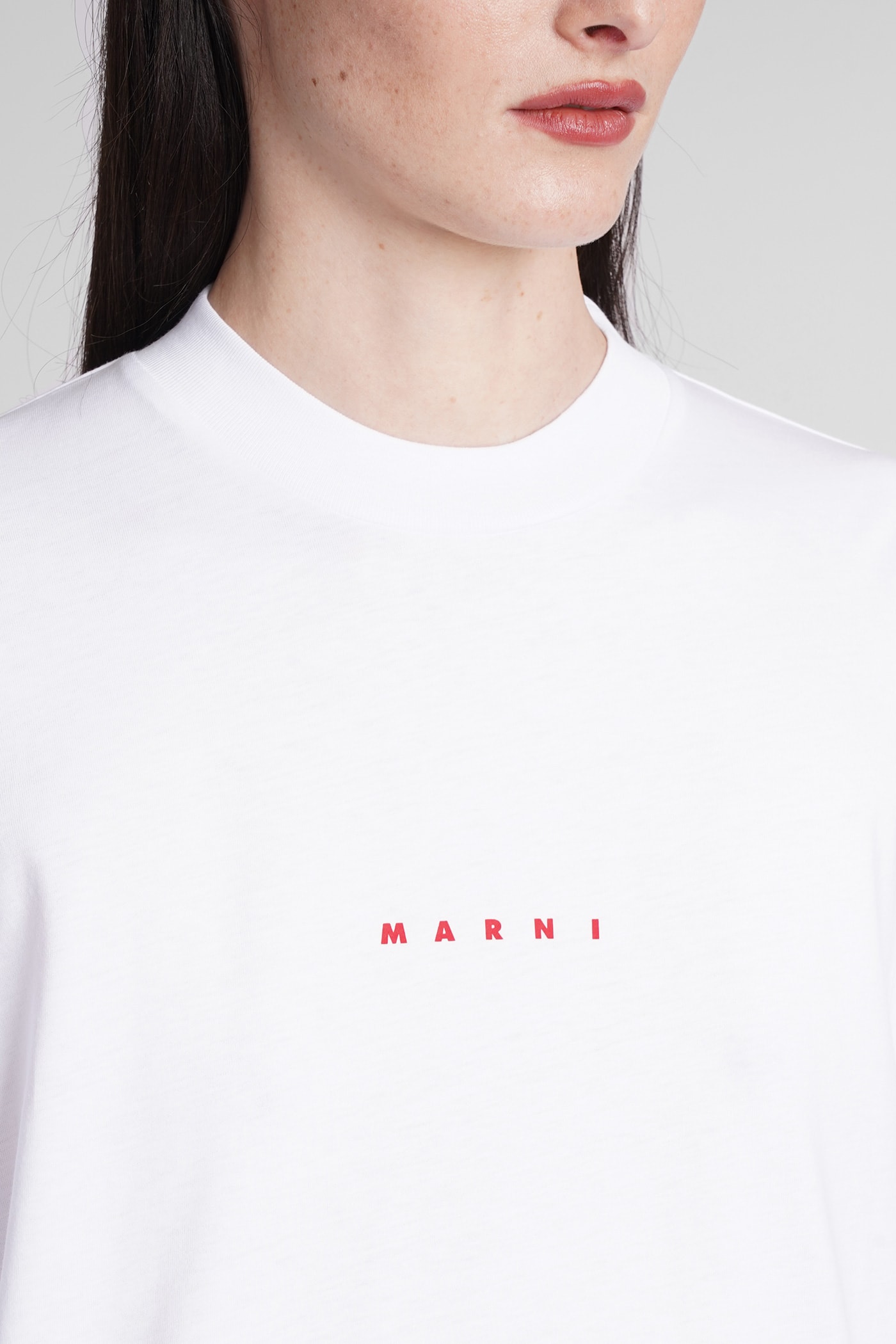 Shop Marni T-shirt In White Cotton