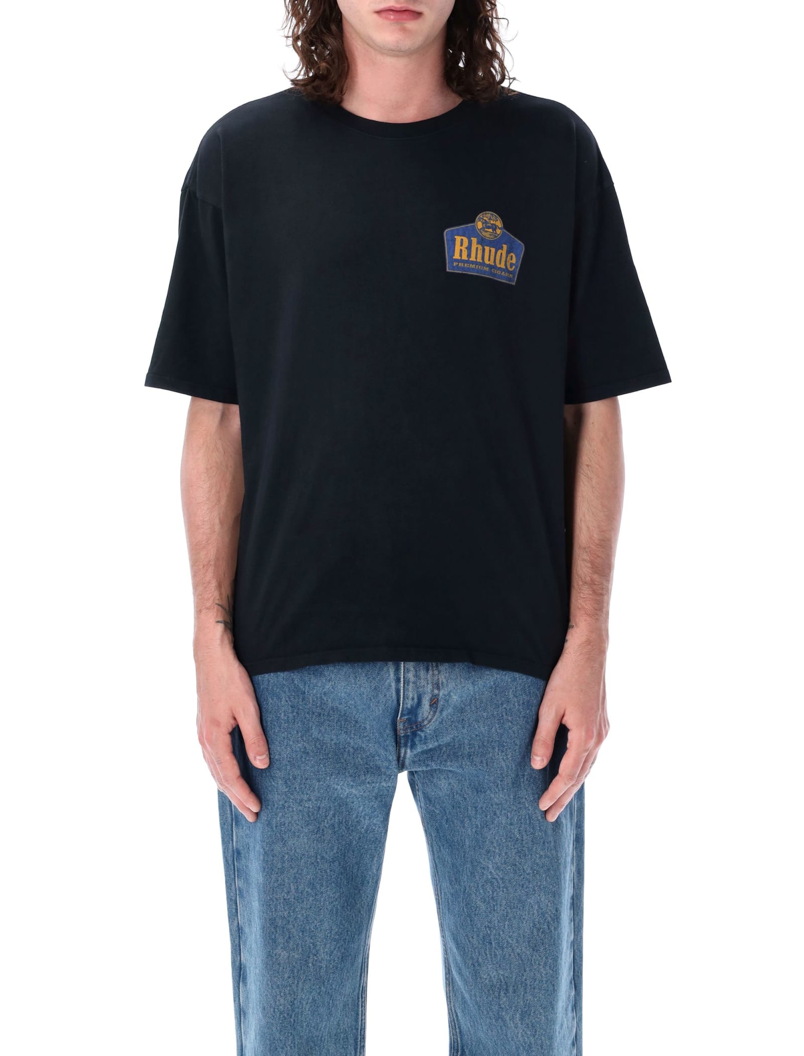 Shop Rhude Gran Cru T-shirt In Vint Black