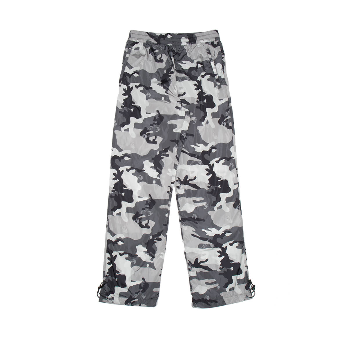 OFF-WHITE TECHNICAL CAMOUFLAGE PANTS,OMCJ008S21FAB0010900 Grey