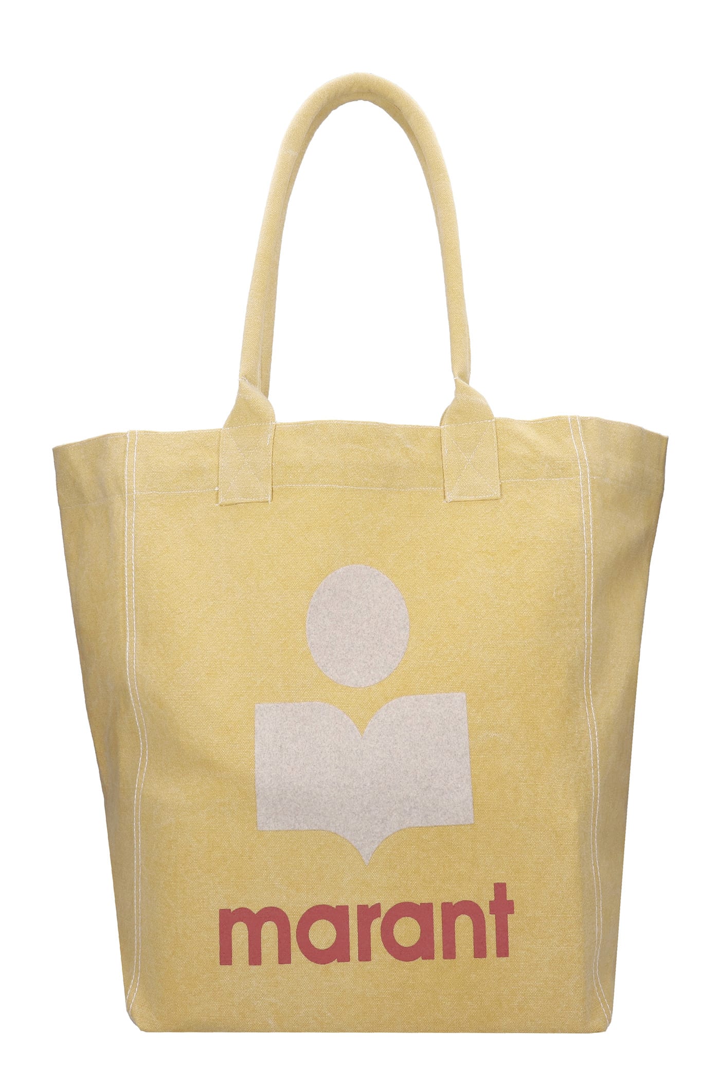 Isabel Marant Yenky Tote In Yellow Cotton