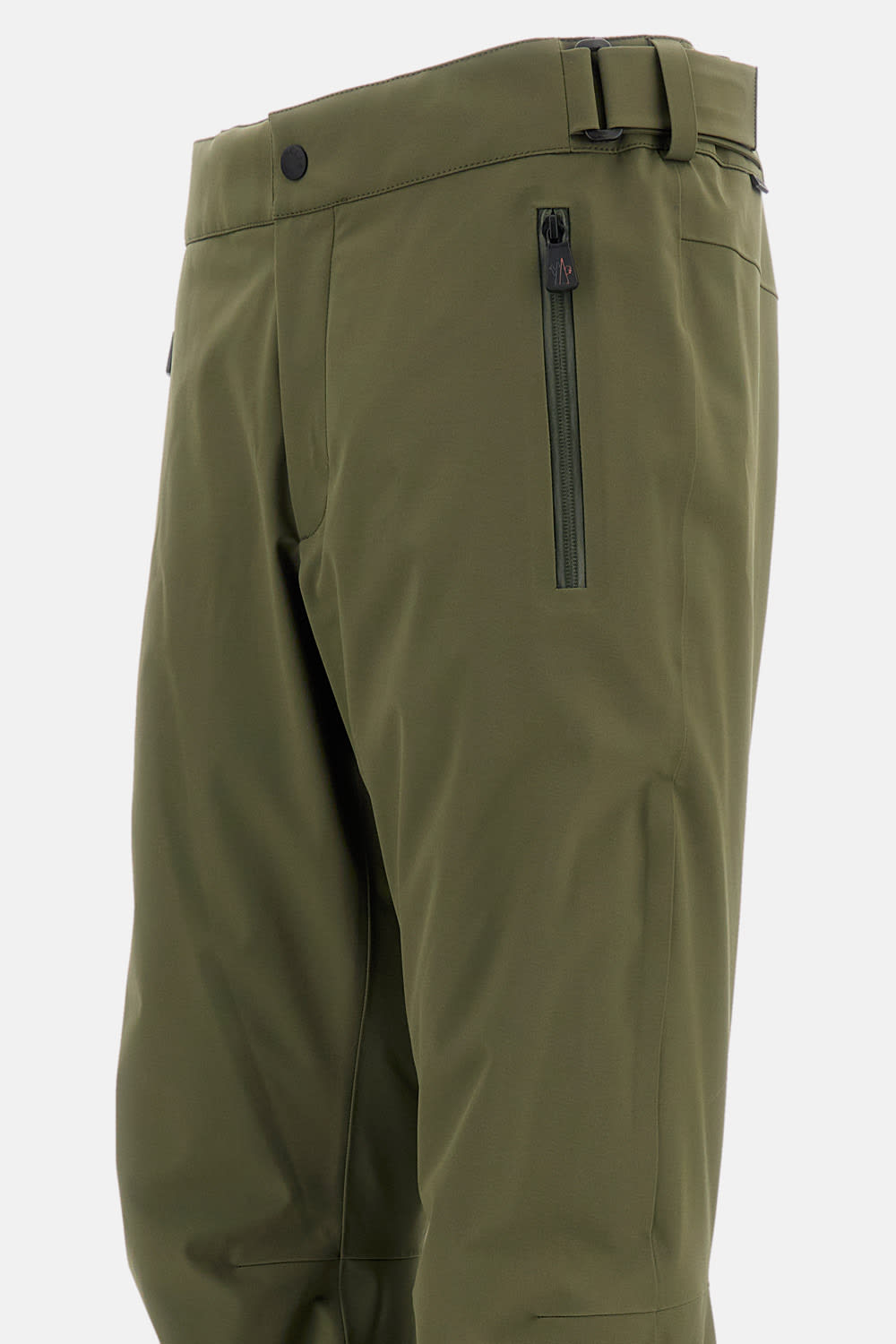 Moncler Panelled Ski Trousers In Green