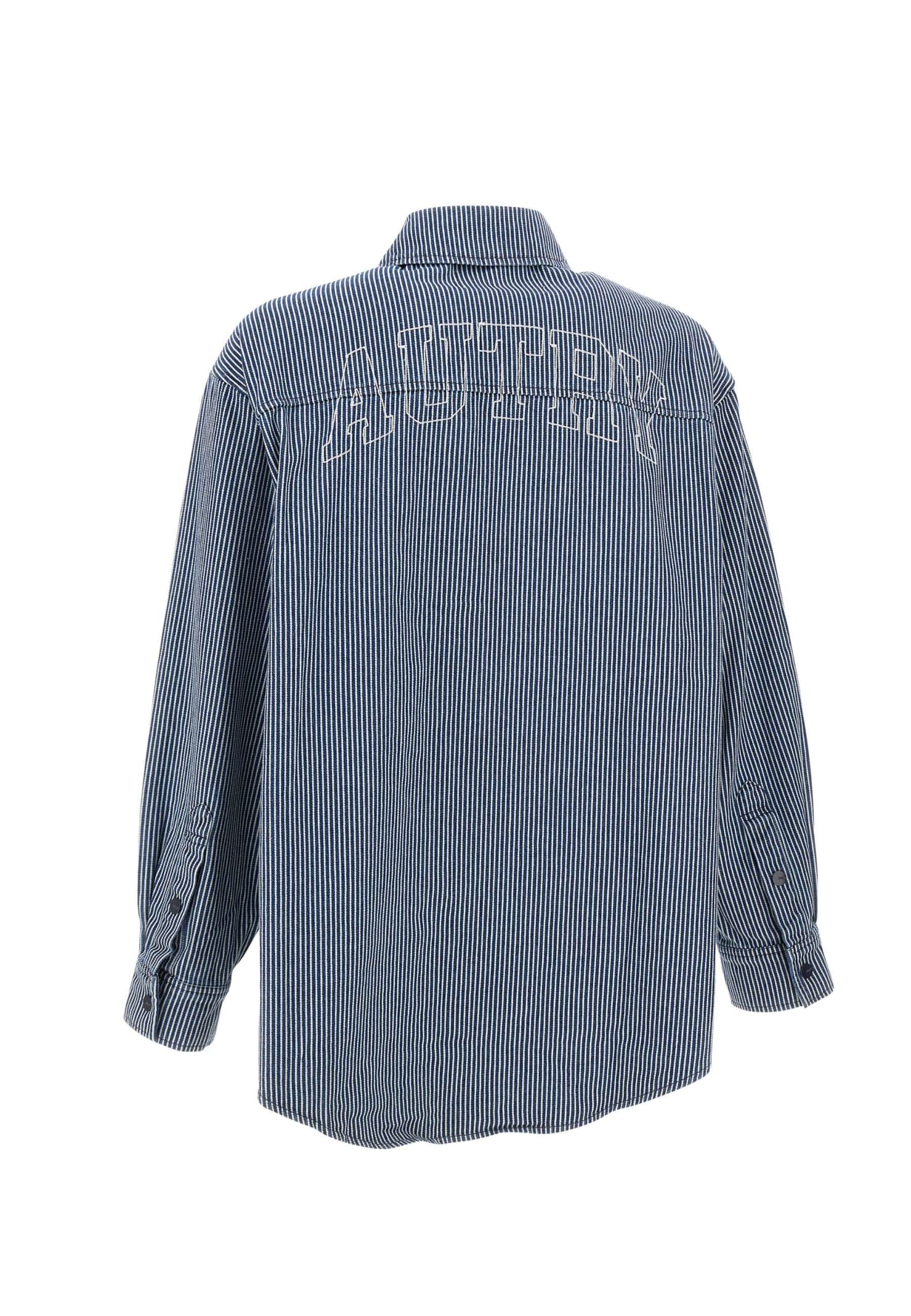 Shop Autry Main Man Apparel Cotton Shirt In Blue
