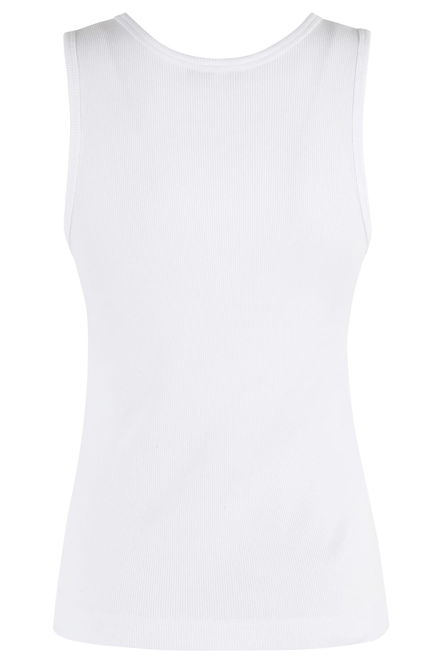 Shop Maison Kitsuné Tank Top In White