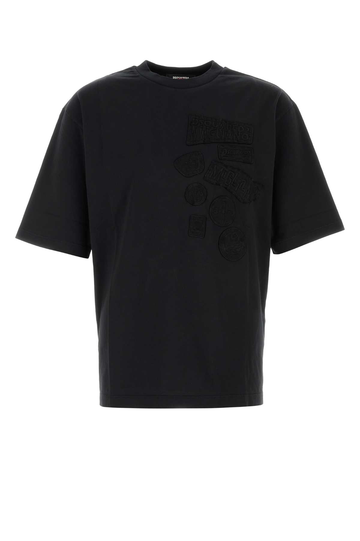 Dsquared2 Dsquared Black Cotton Dsquared X Magliano T-shirt In Black