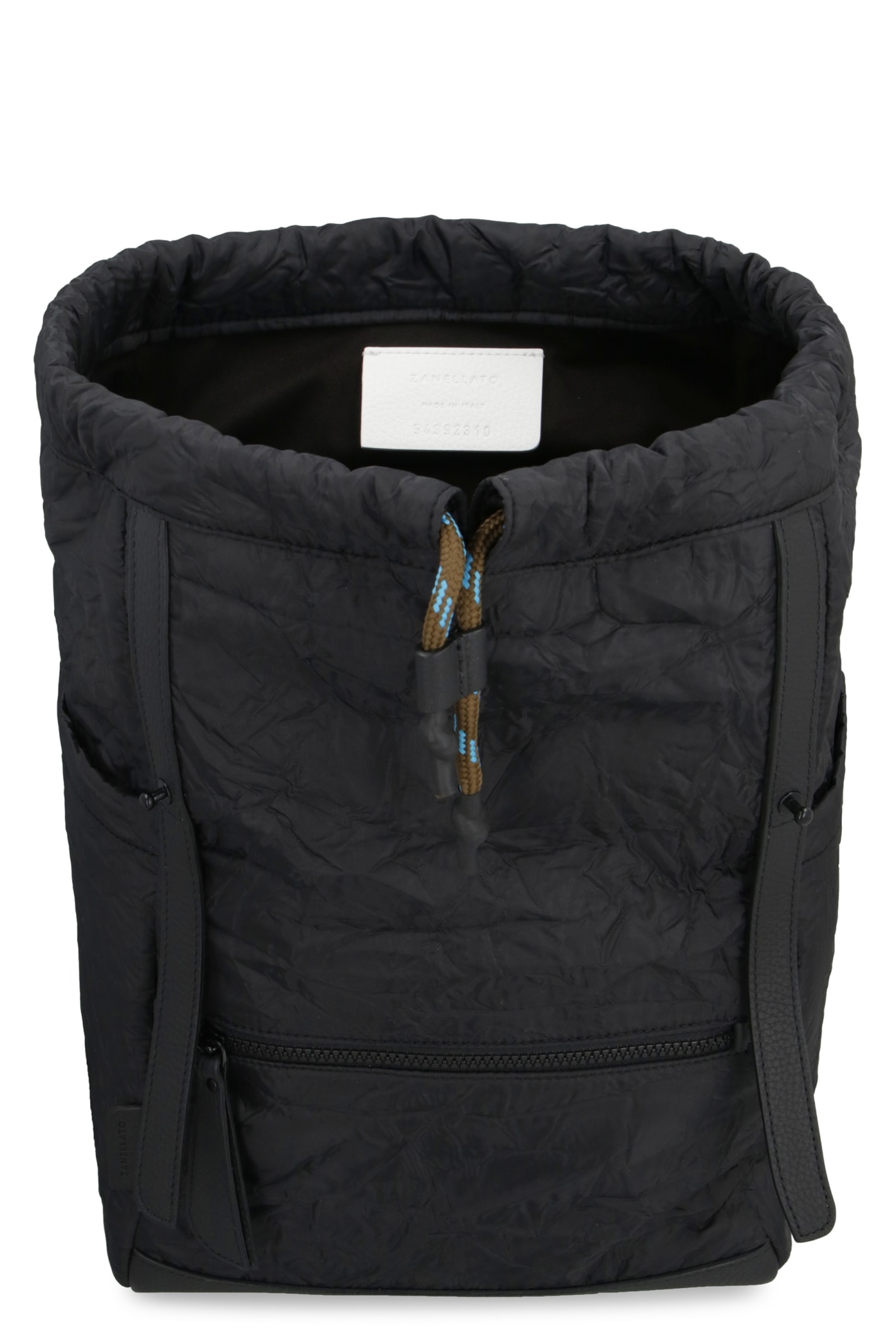 Shop Zanellato Milo Technical Fabric Backpack In Black