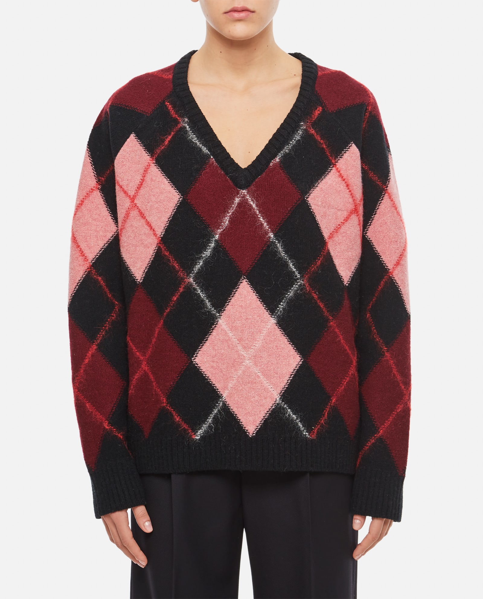 Joanne V-neck Mohair Sweater