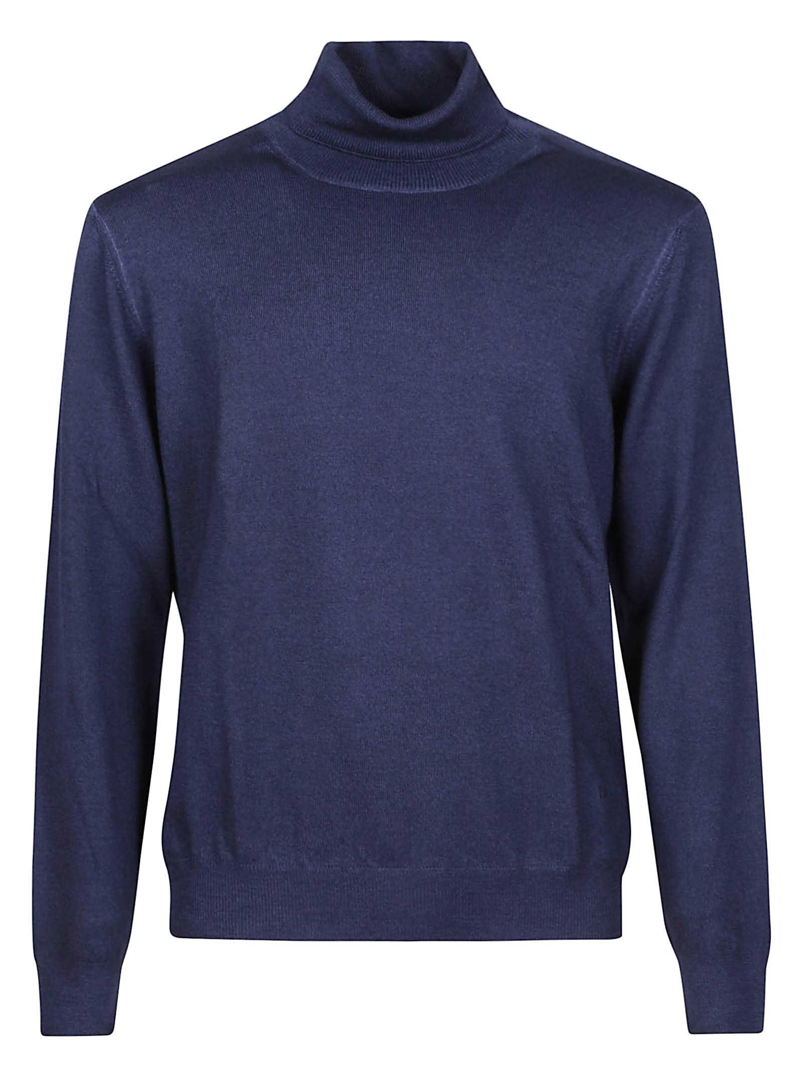 Fay Turtleneck Wool Sweater In Blue