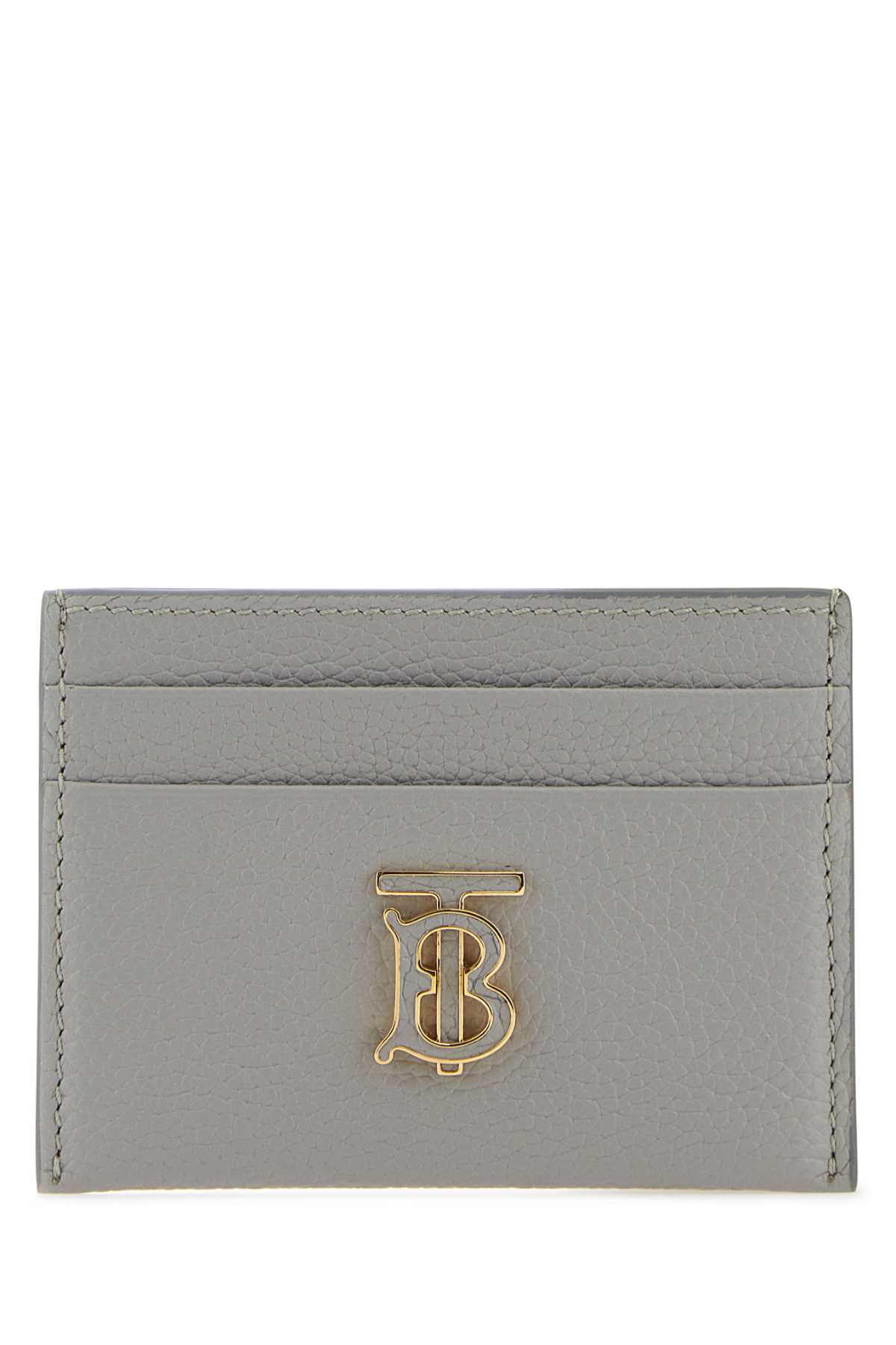 Burberry Grey Leather Tb Card Holder