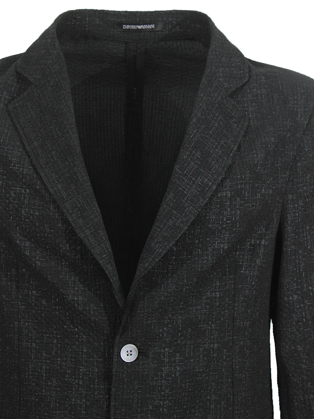 Emporio Armani Single-breasted Blazer Jacket In Black