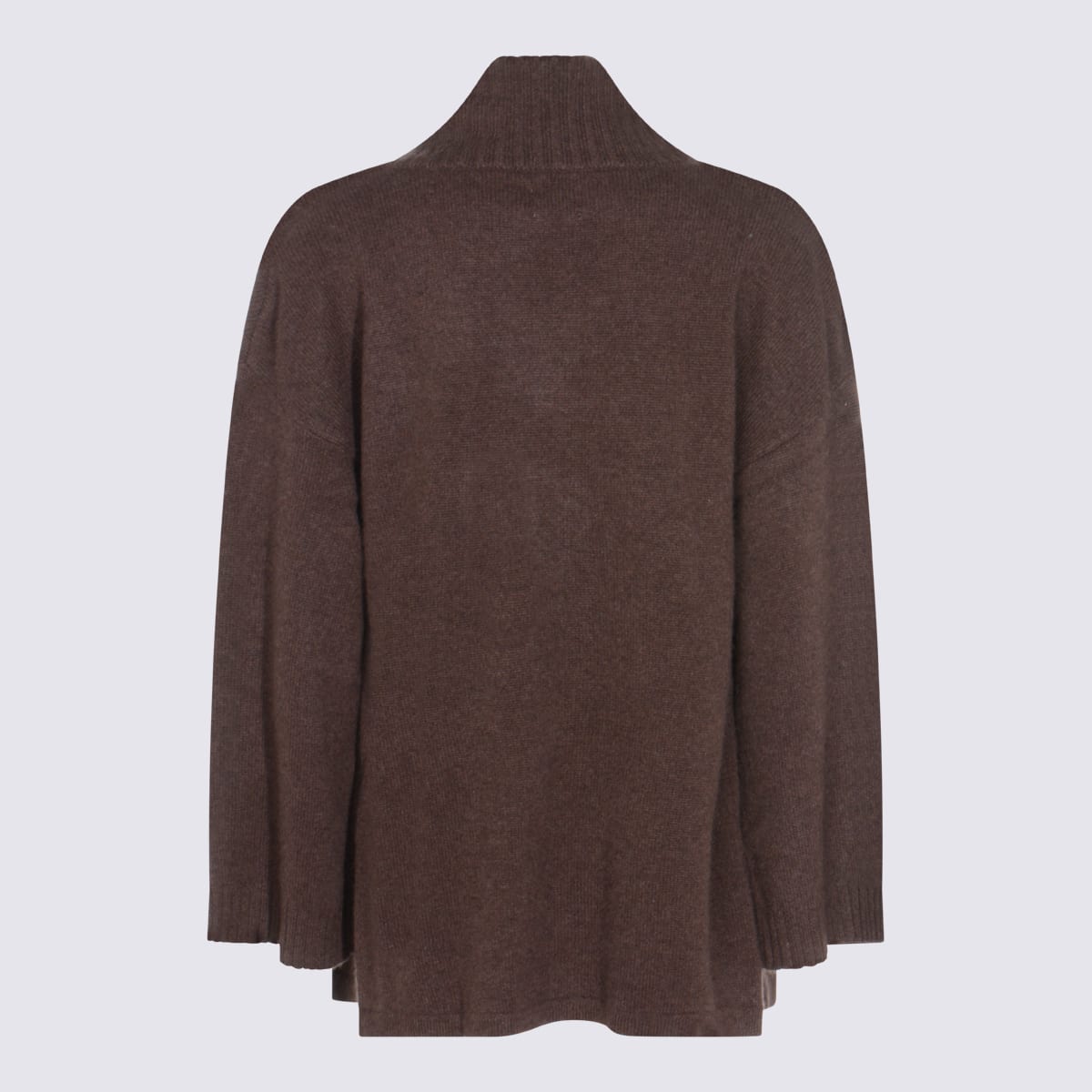Not Shy Open-front Cardigan In Brown