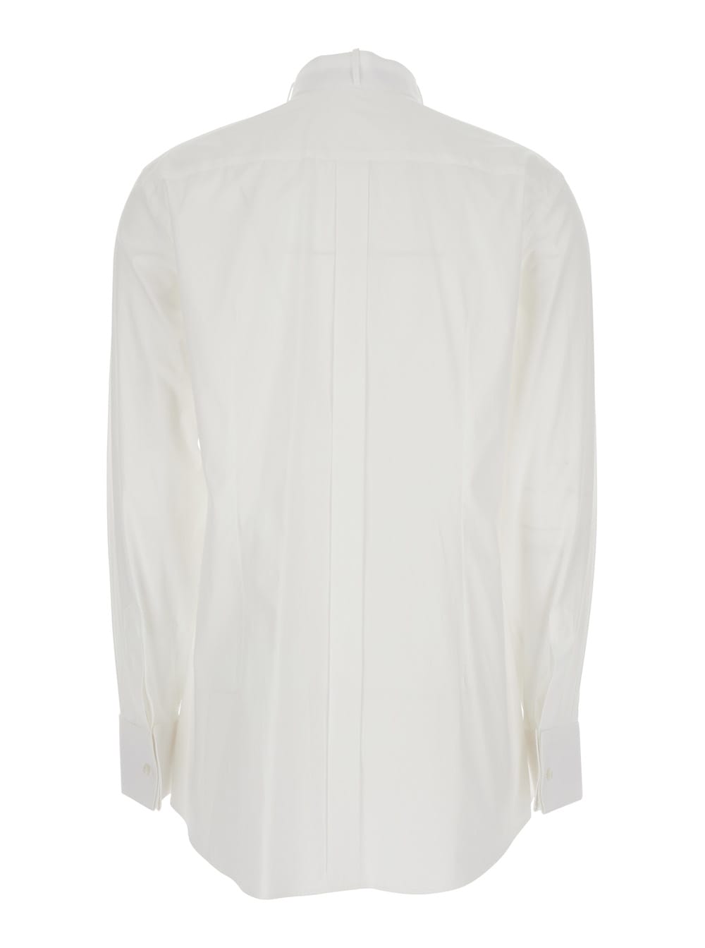 Shop Dolce & Gabbana White Shirt With Classic Collar In Cotton Stretch Woman