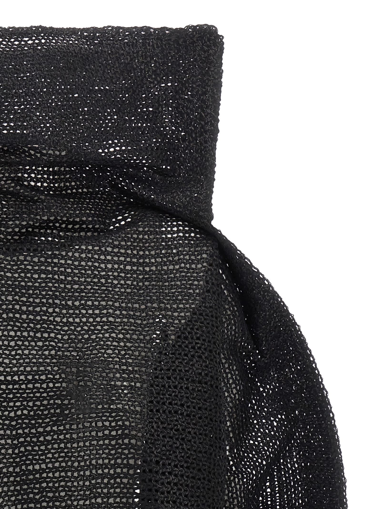 Issey Miyake Panini Top In Black