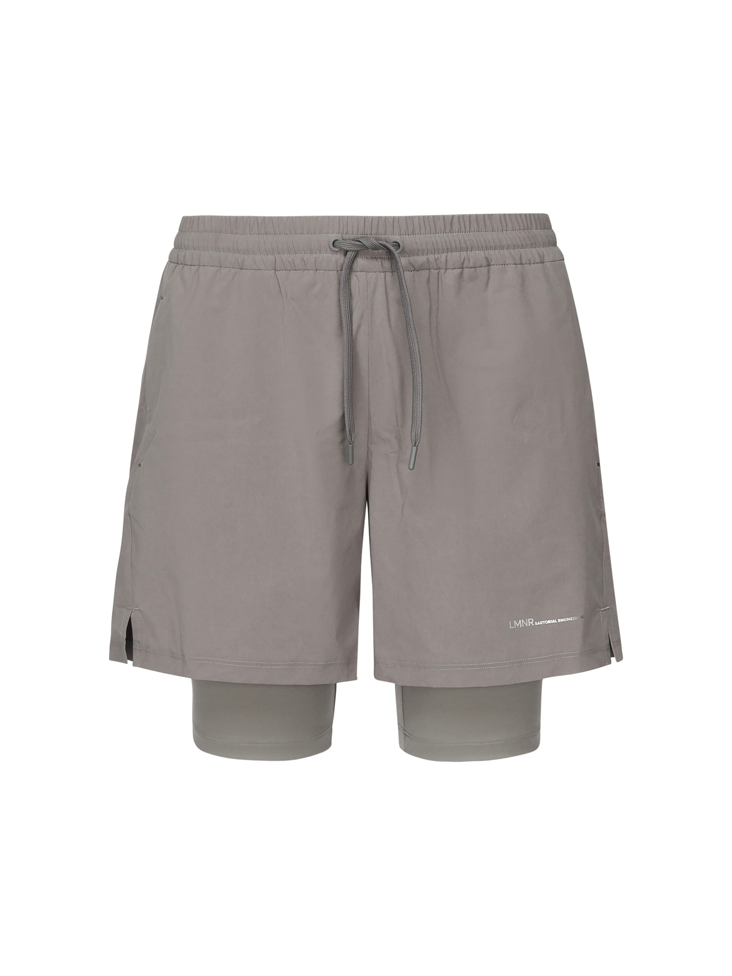 Herno Logo-print Shorts In Gray