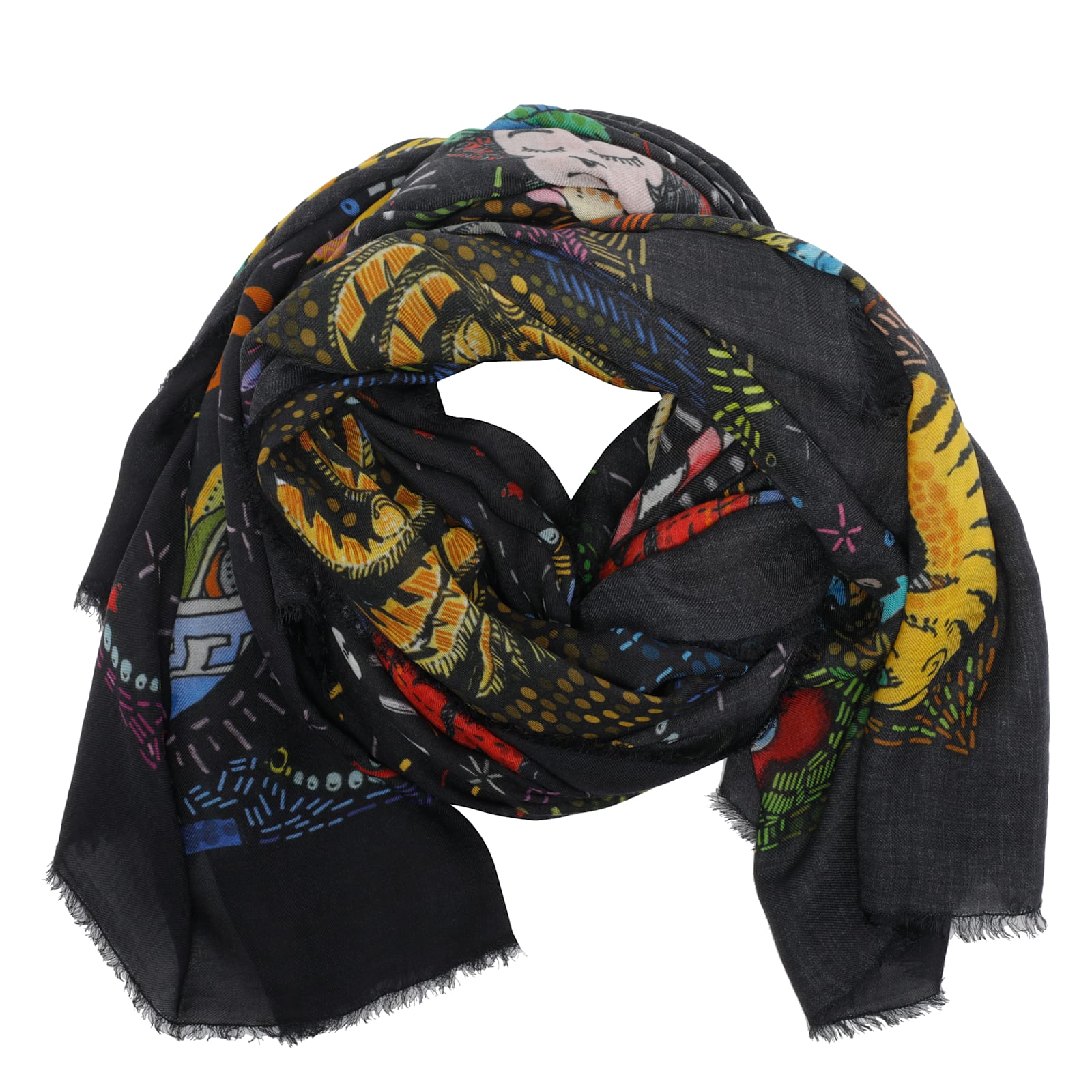 Faliero Sarti Graphic-print Scarf In Multi
