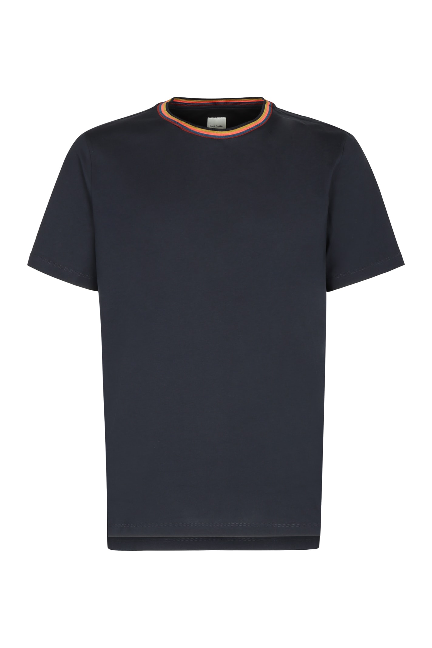 Shop Paul Smith Cotton T-shirt In Blu Scuro