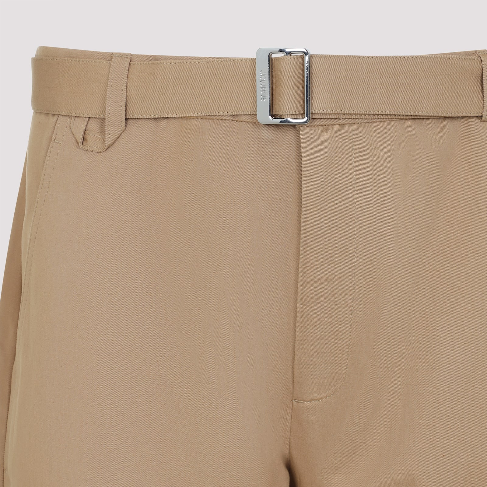 Jacquemus Cargo Pants Adjustable Cuffs In Camel