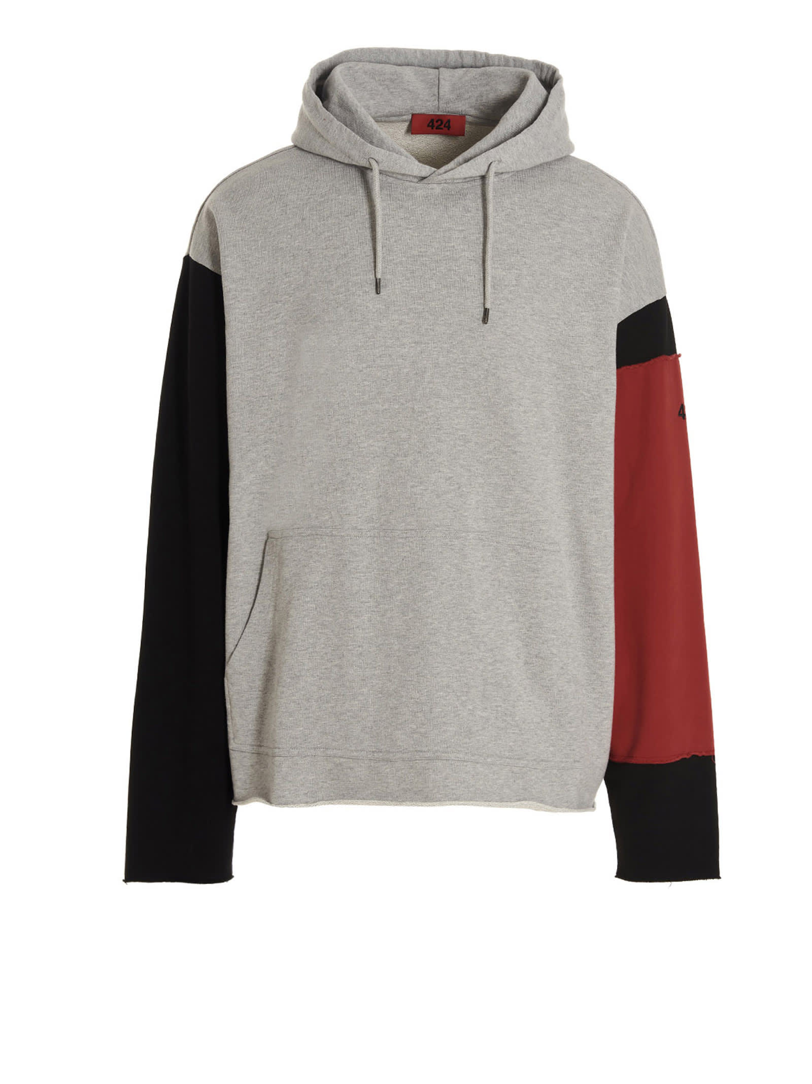 FourTwoFour on Fairfax Hoodie Featuring Contrasting Sleeves