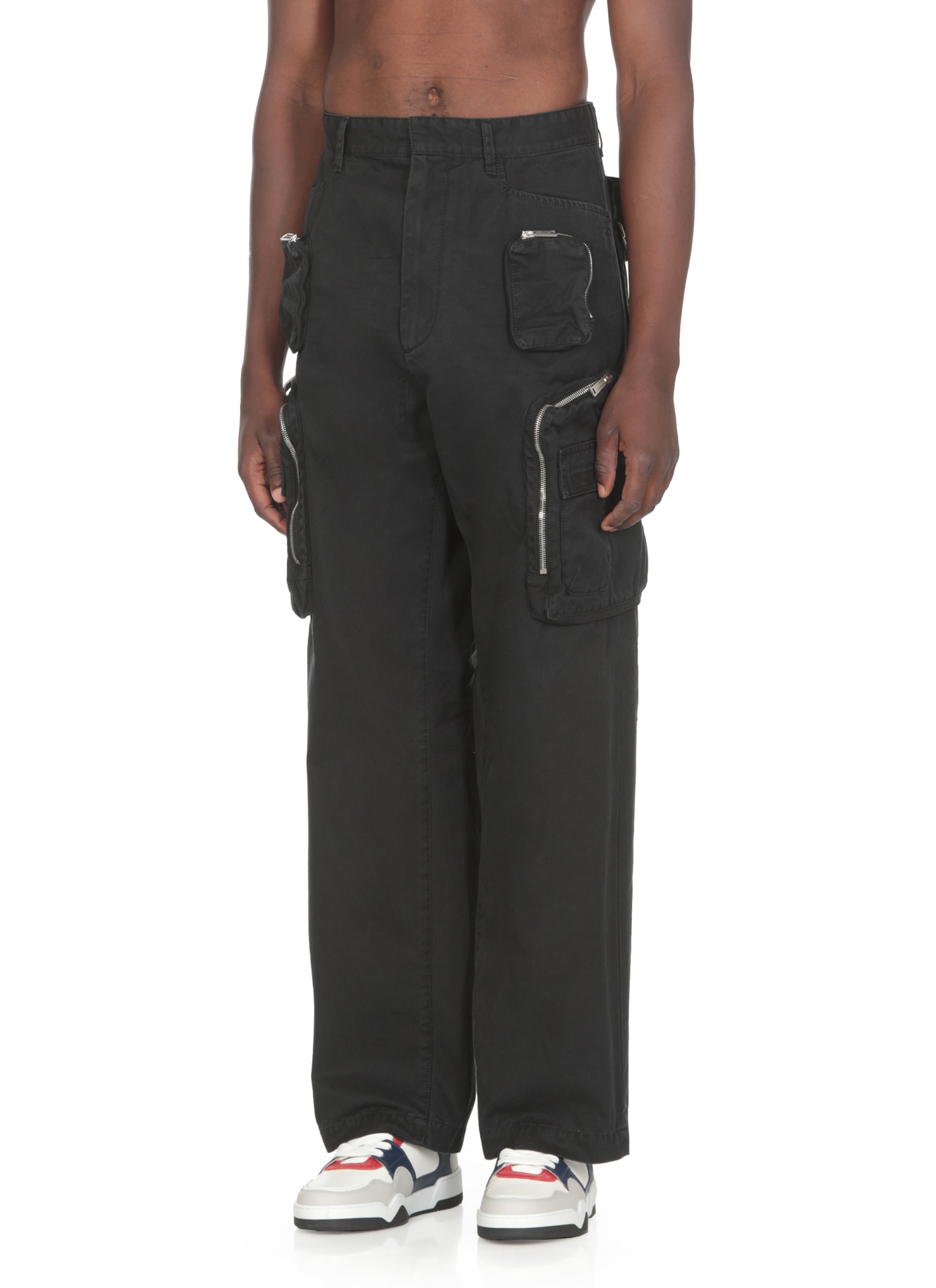 Dsquared2 Cotton Pants In Black