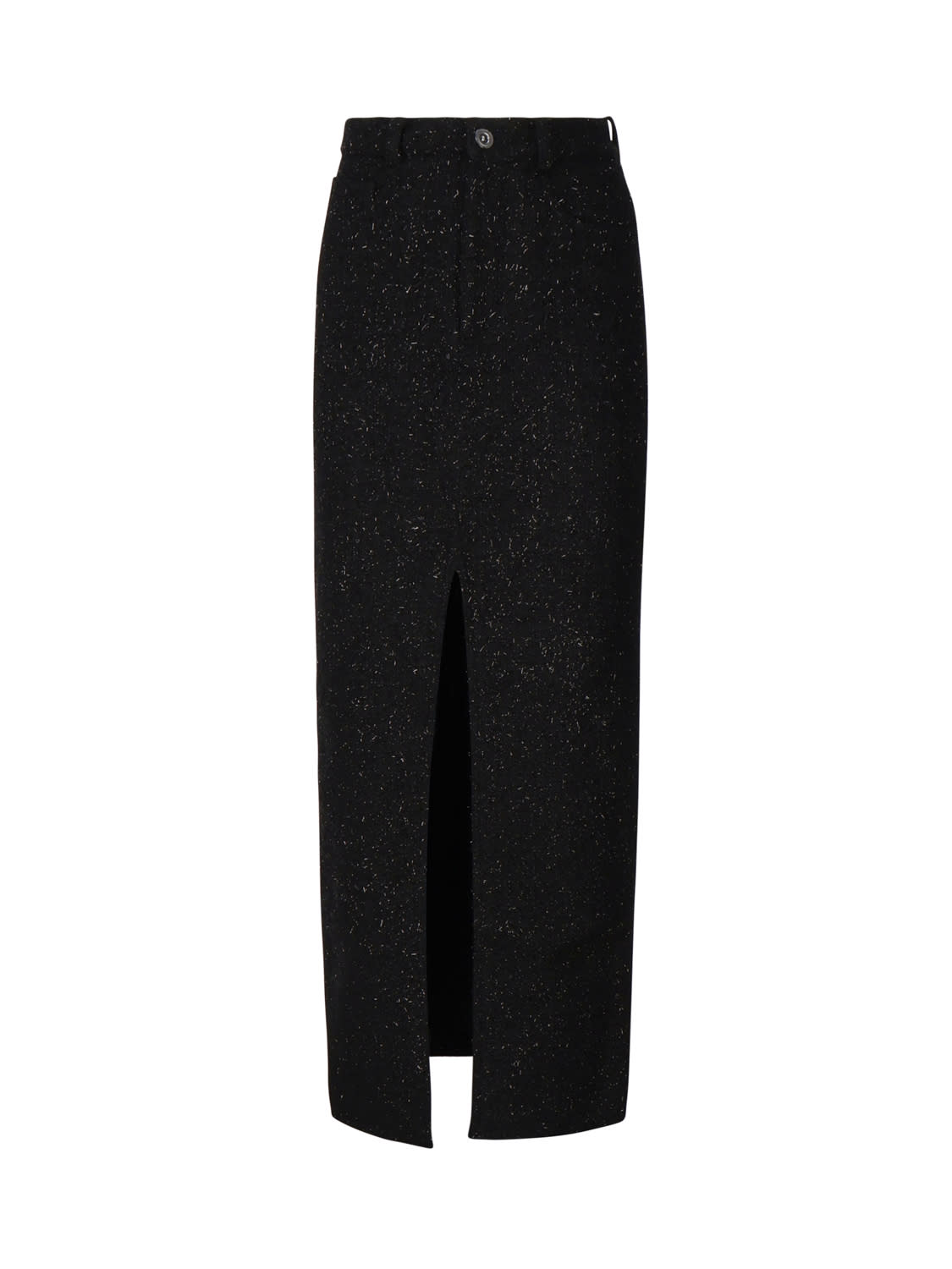 Shop Self-portrait Boucle Maxi Skirt In Black