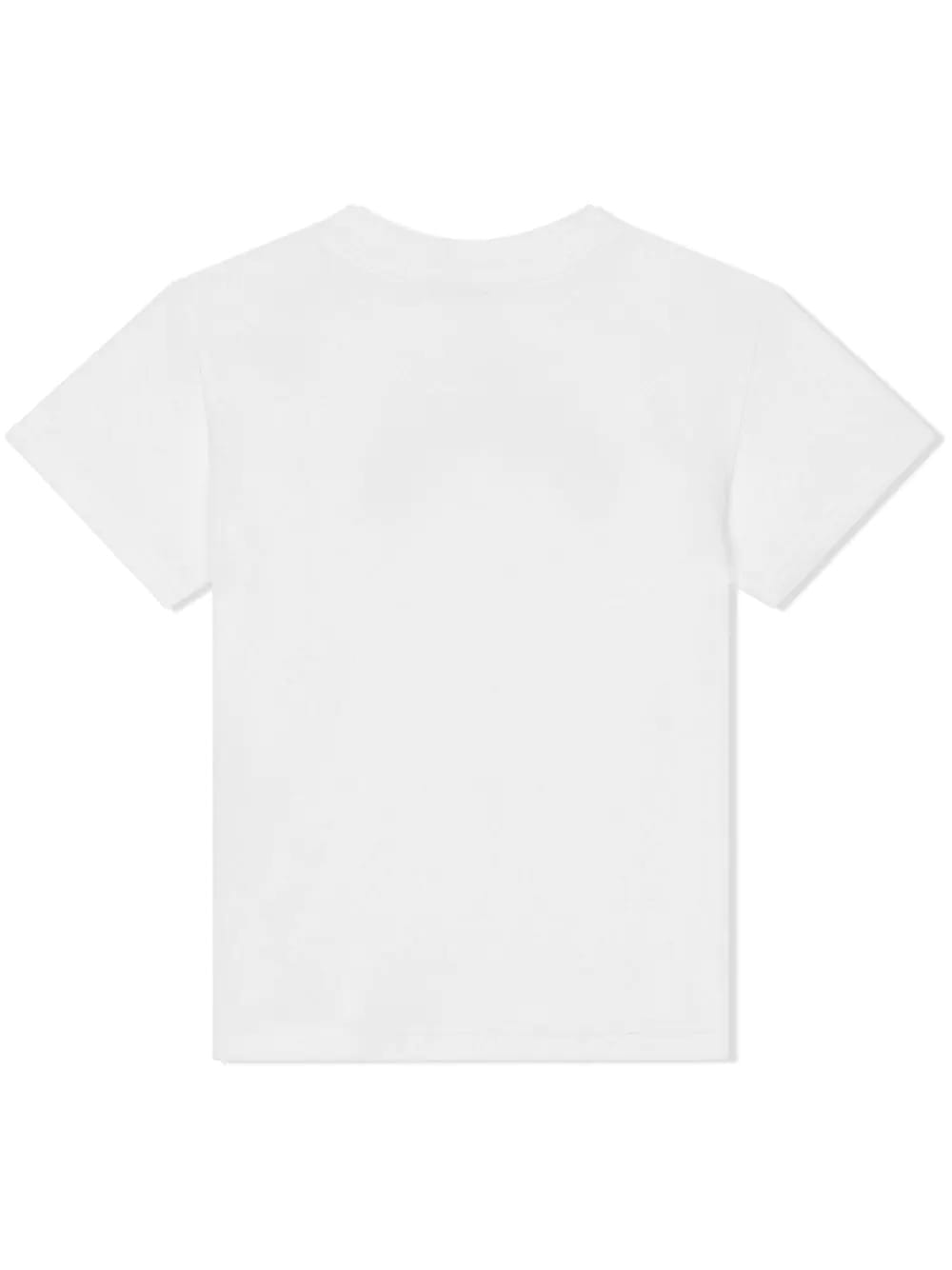 Shop Dolce & Gabbana White Jersey T-shirt With Logo Print