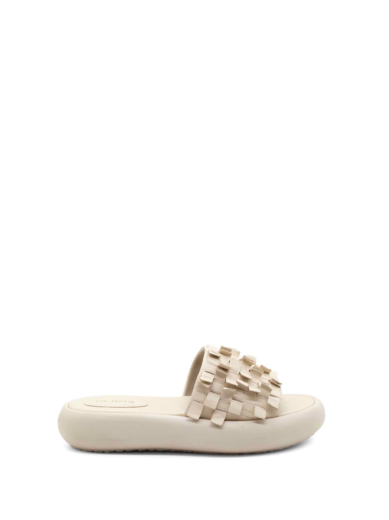 Vic Matie Flat Shoes In Osso