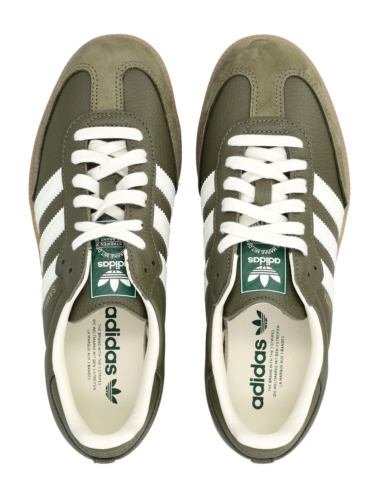 Adidas Originals Samba Og Low-top Sneakers In Green In Brown