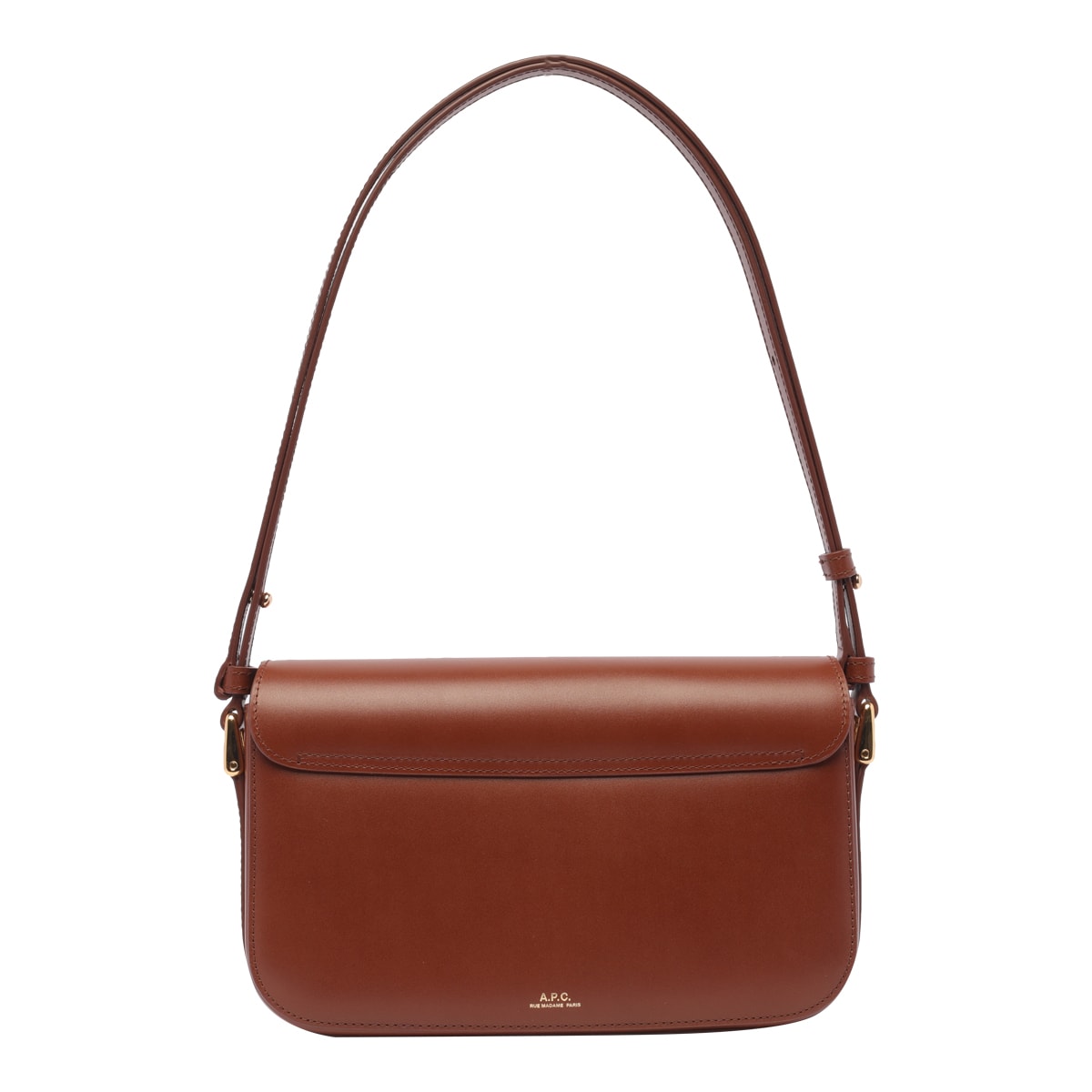 Shop Apc Grace Baguette Bag In Brown