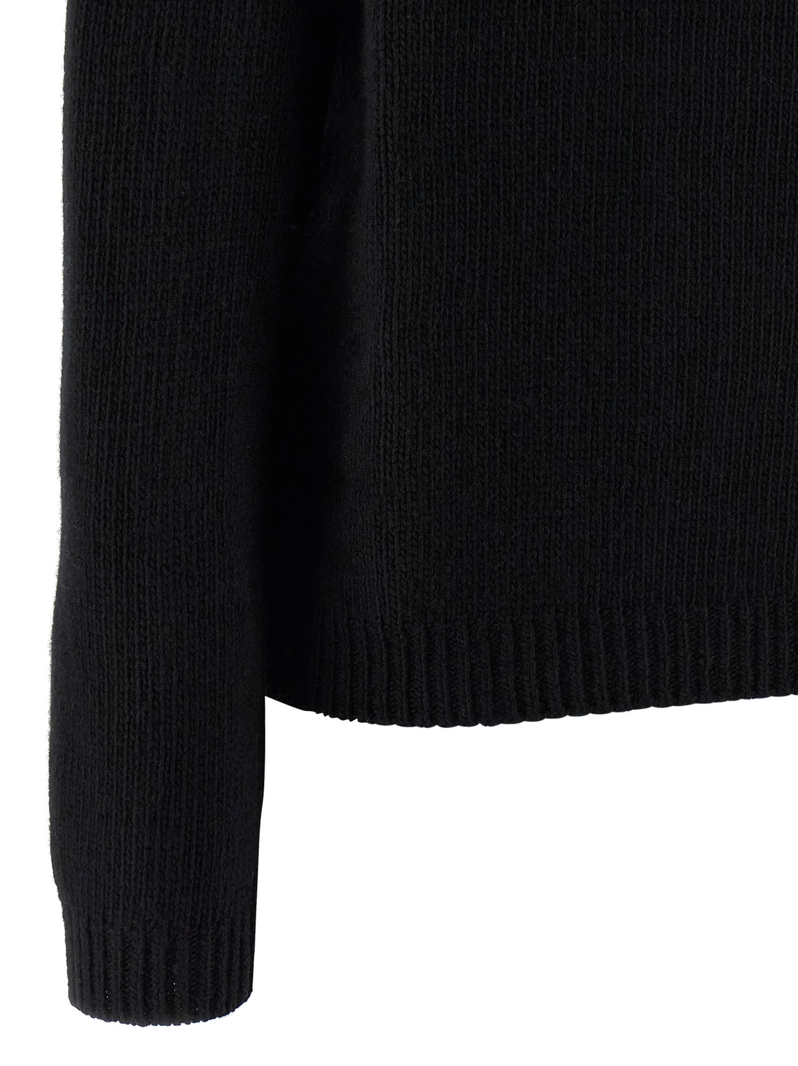 Maison Kitsuné Dressed Fox Sweater In Black