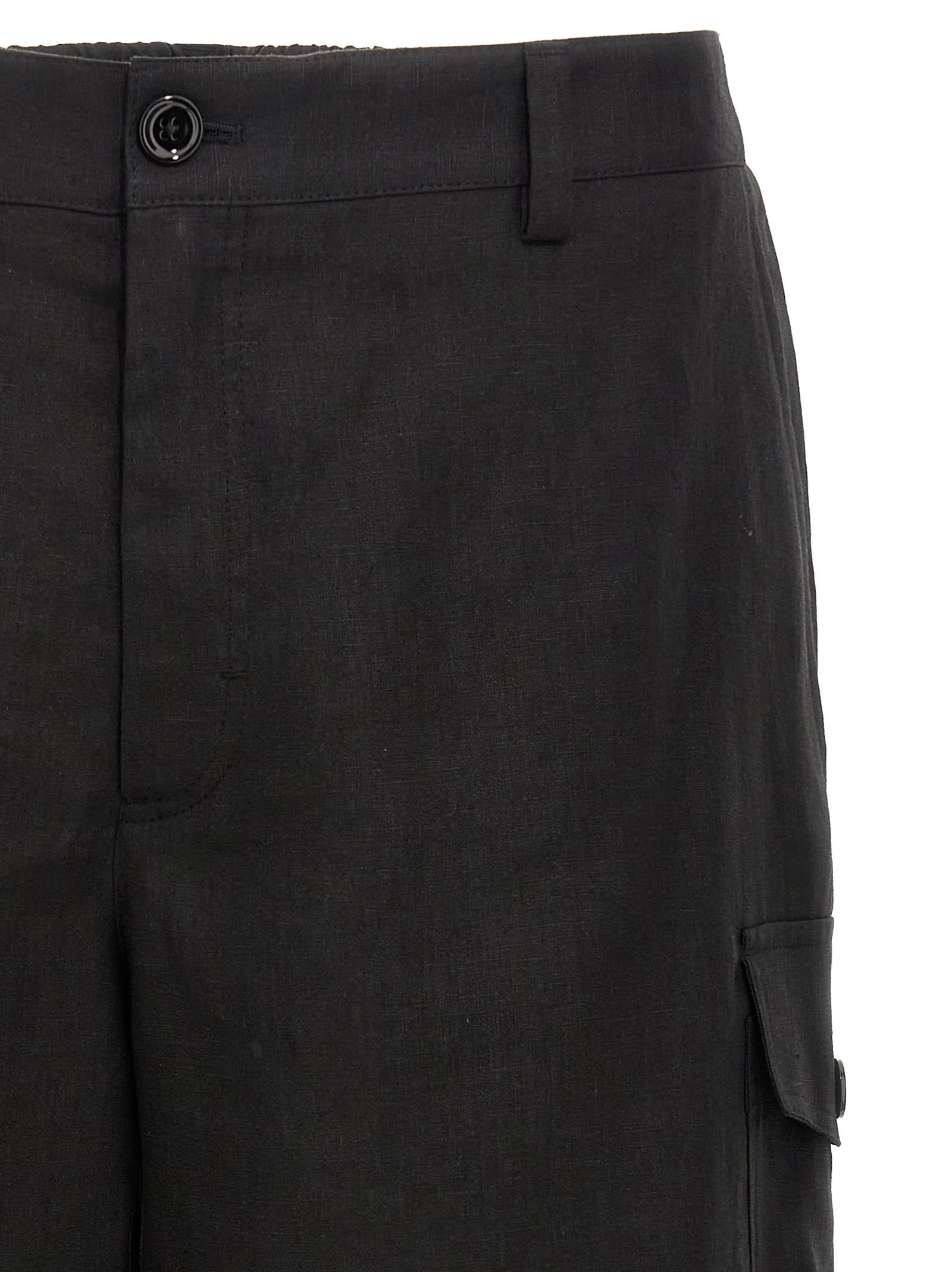 Dolce & Gabbana Cargo Bermuda Shorts In Black