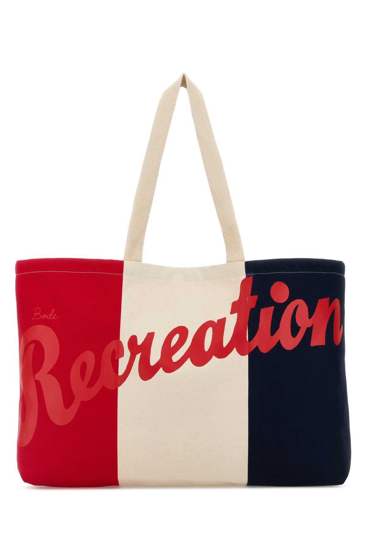Embroidered Canvas Recreation Shopping Bag
