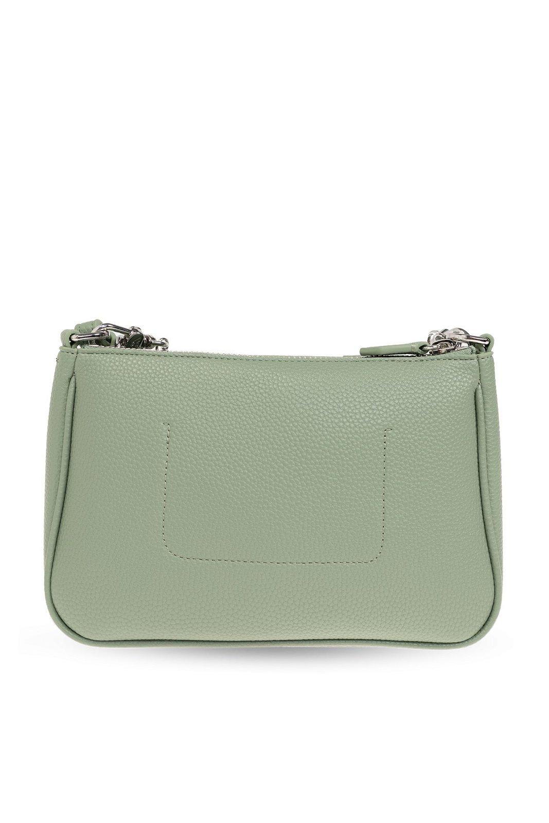 Shop Emporio Armani Shoulder Bag With Logo In Green