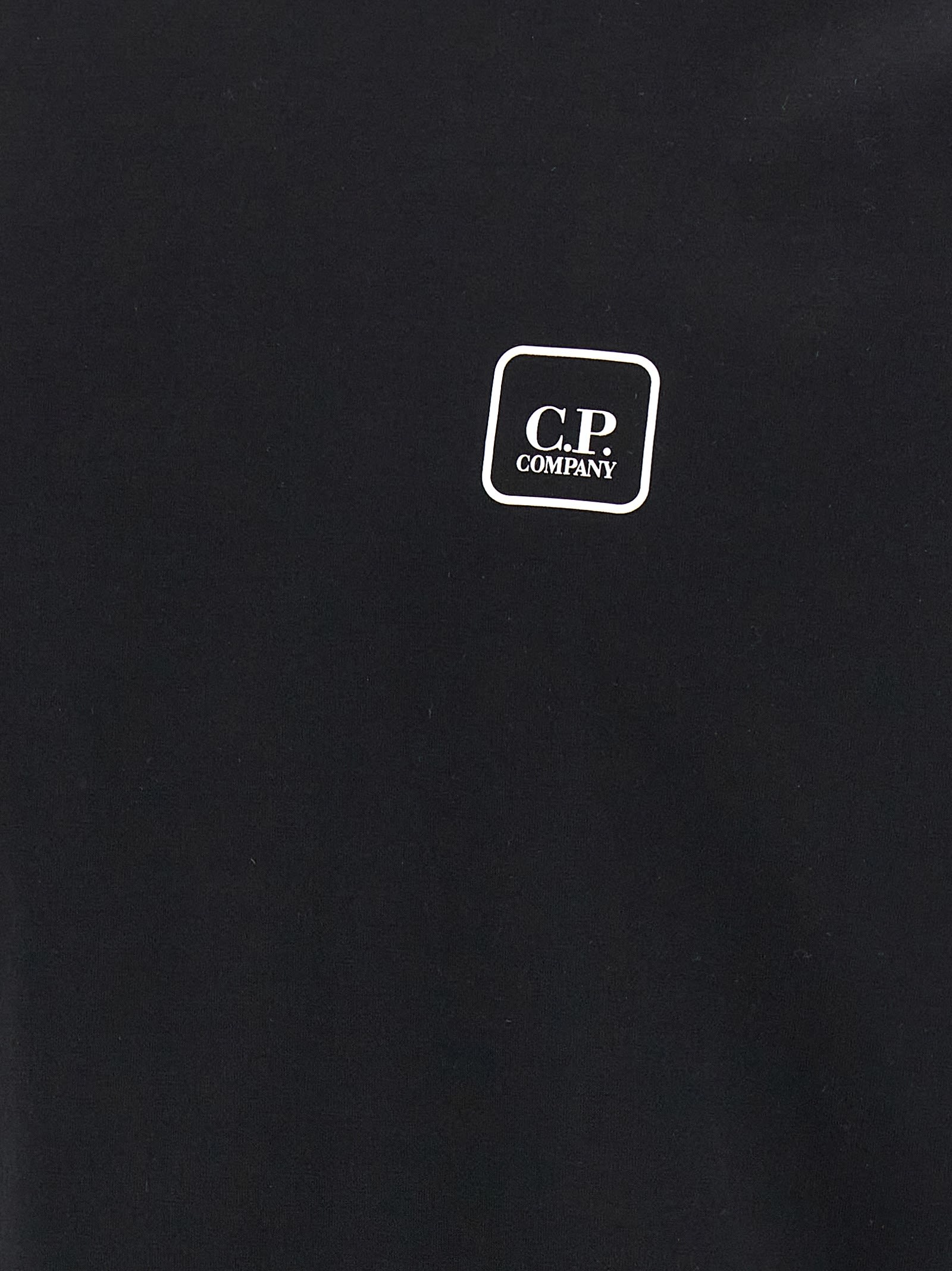 C.p. Company C.p.company Metropolis Series Mercerized Jersey T-shirt In Black