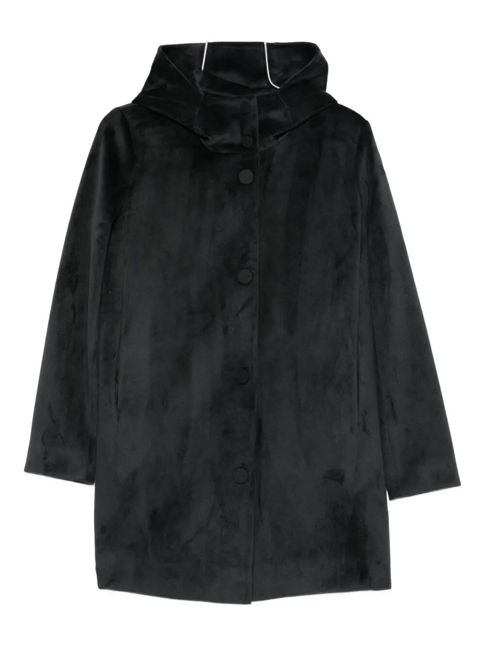 Rrd - Roberto Ricci Design Velour Neo Parka Wom Jkt In Black