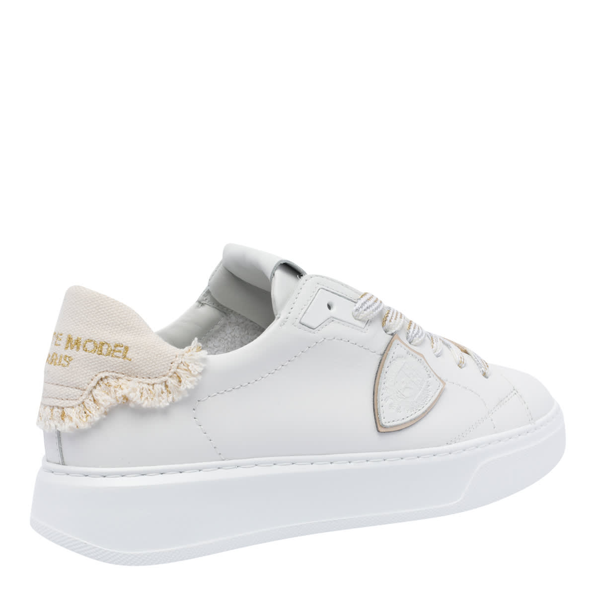 Philippe Model Temple Low Sneakers In White