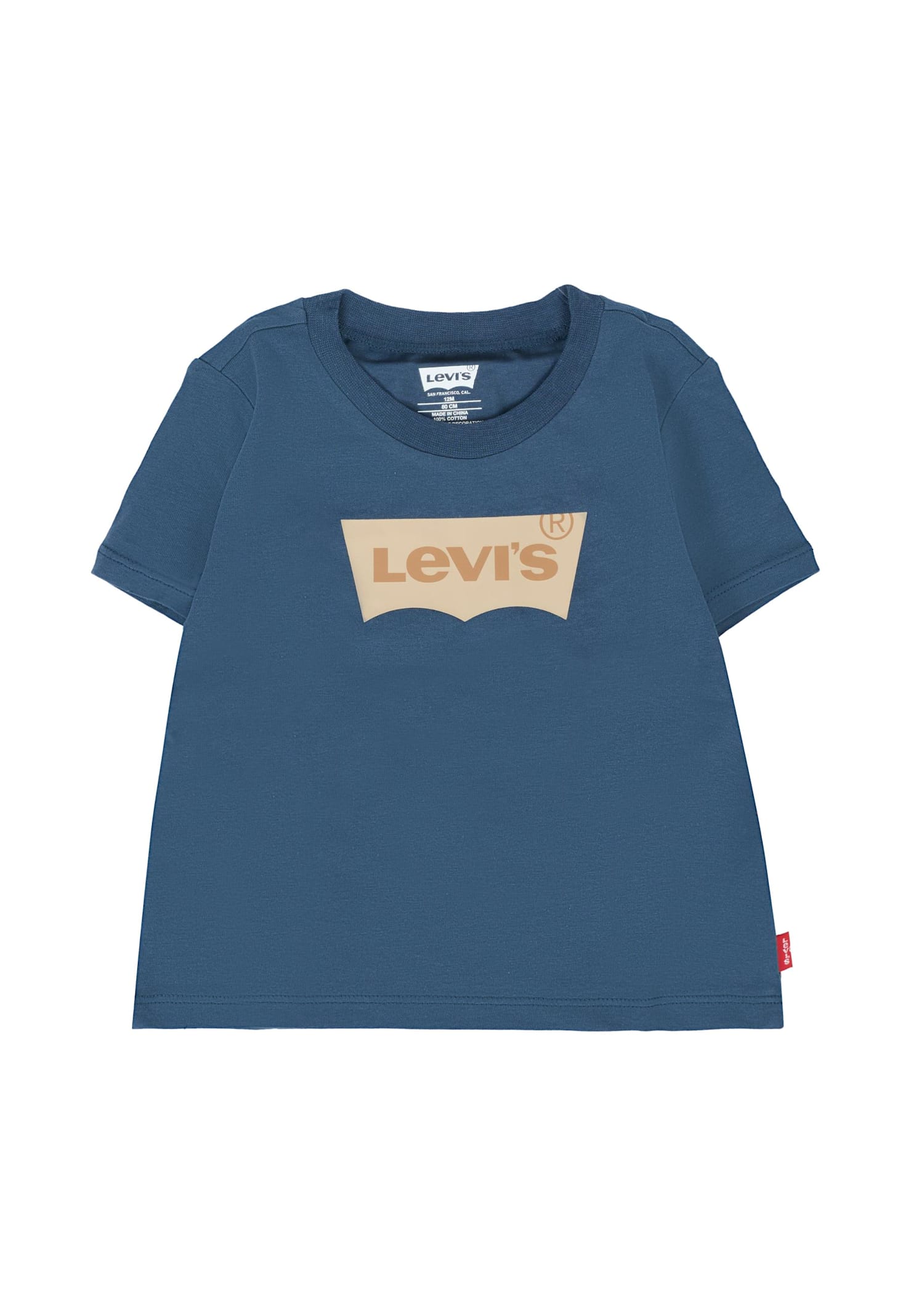 Levi's Blue T-shirt For Baby Boy With Logo In Multi