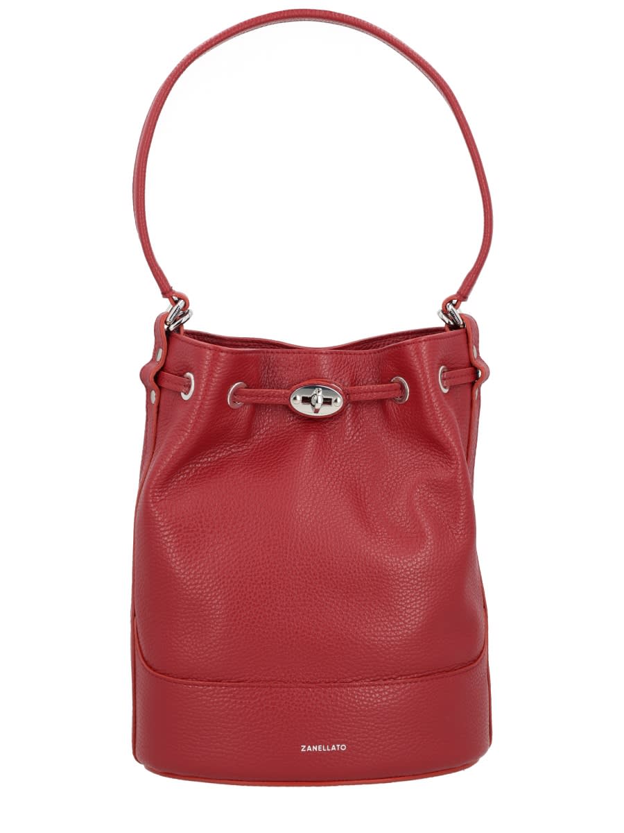 Zanellato Bag Monda In Burgundy