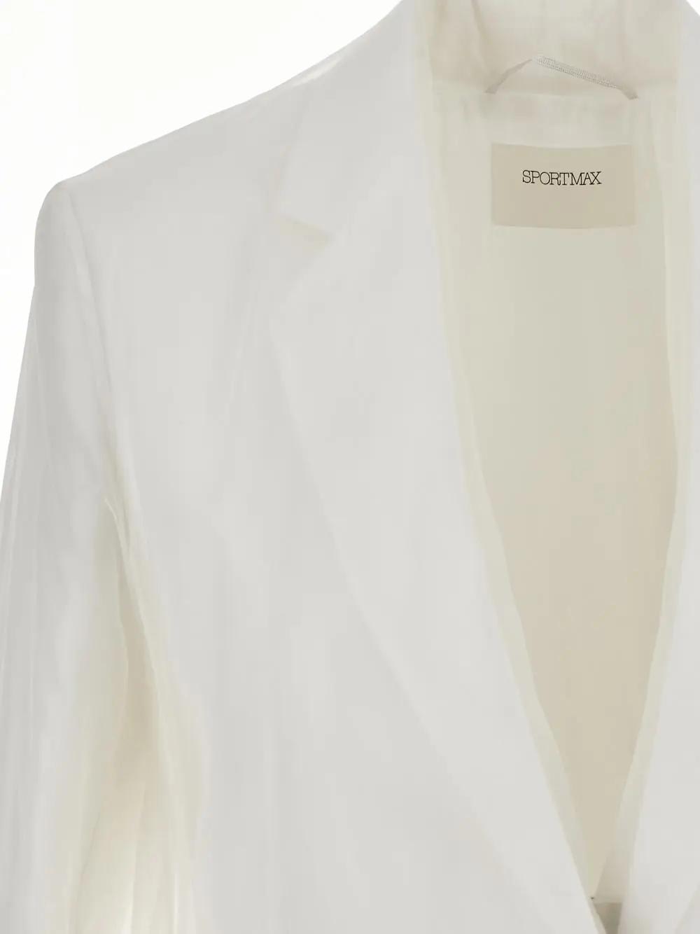 Shop Sportmax Acacia Jacket In Bianco