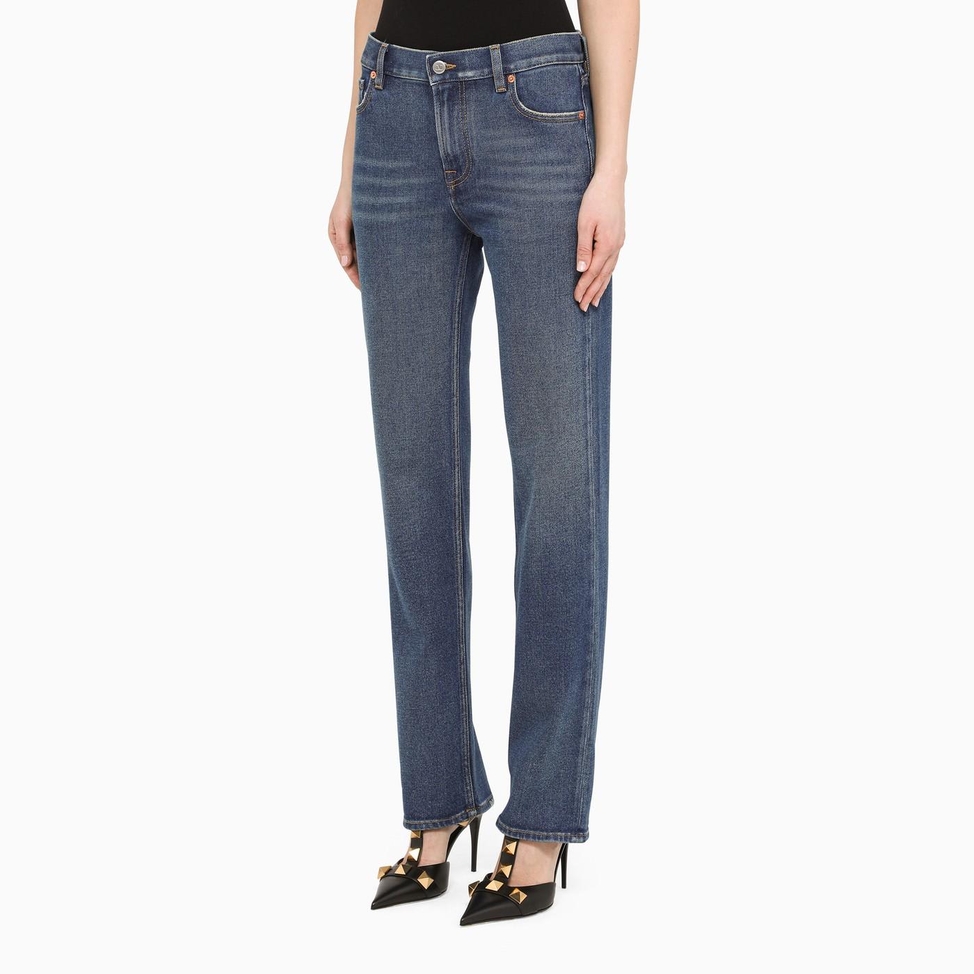 Shop Valentino Blue Slim Jeans