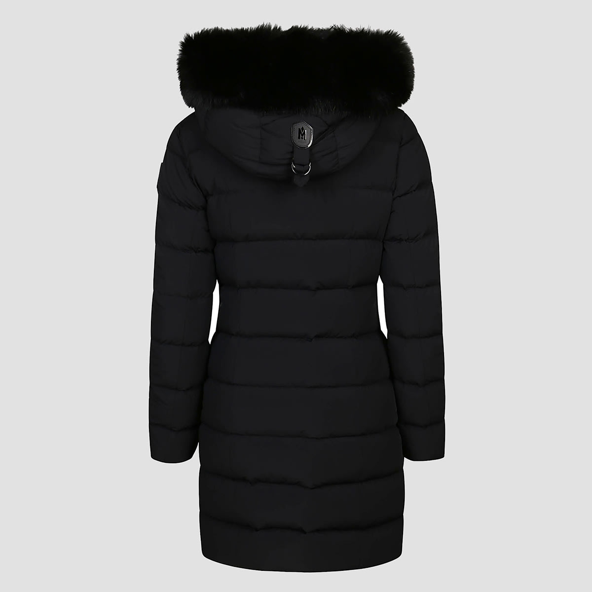 Mackage Black Stretch Nylon Down Jacket In Black