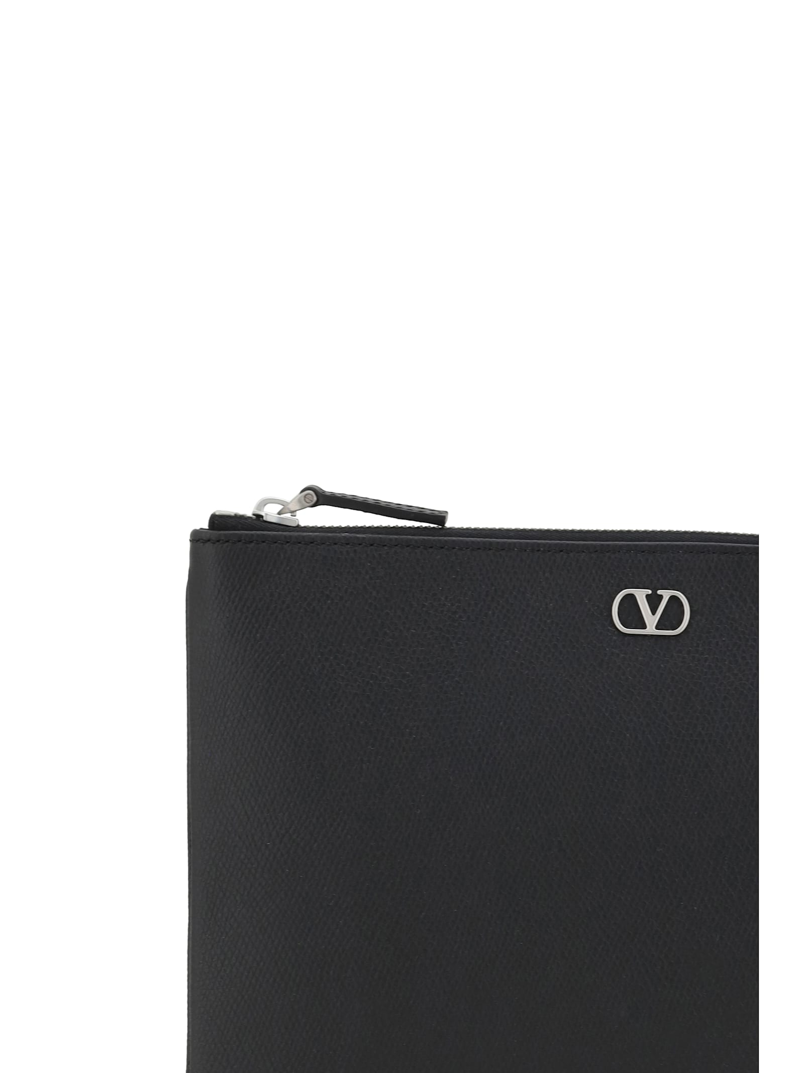 Valentino Garavani Vlogo Signature Pouch In Nero