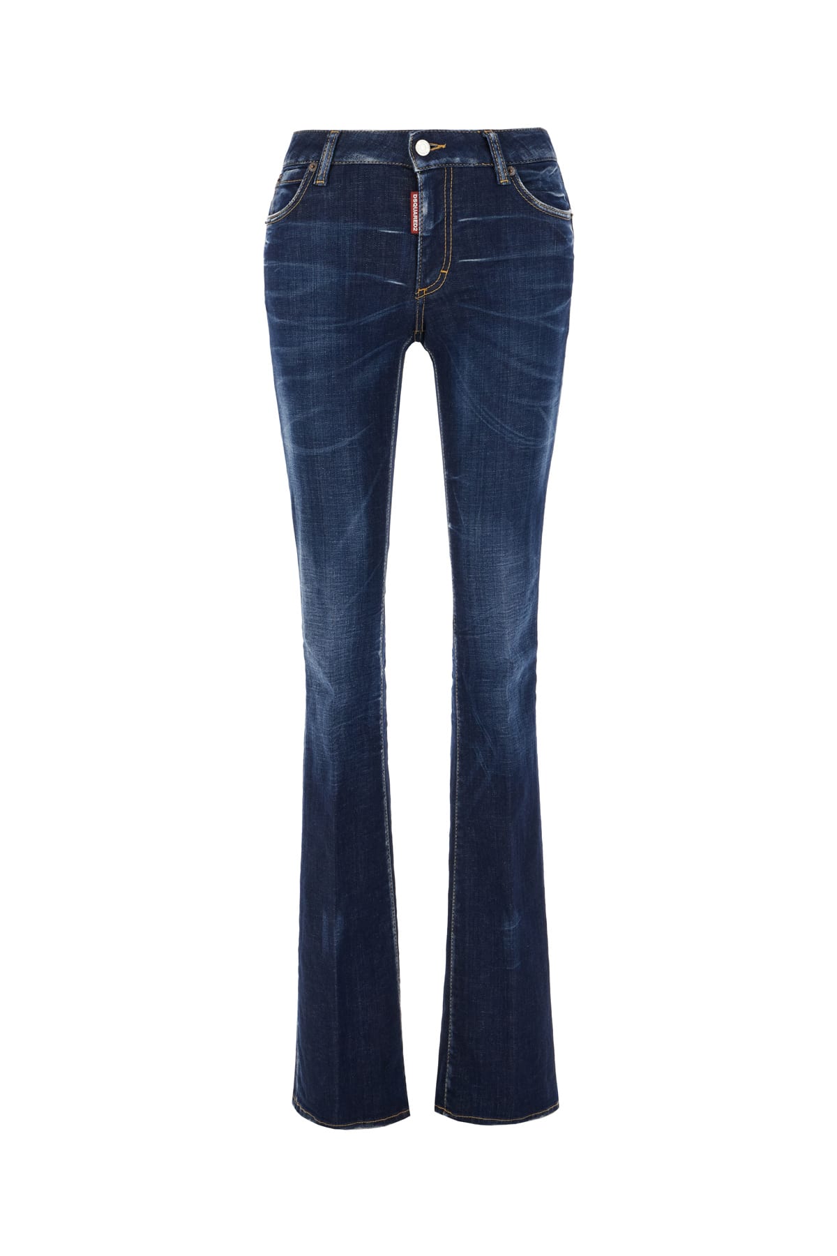 Dsquared2 Stretch Denim Jeans In Navy Blue