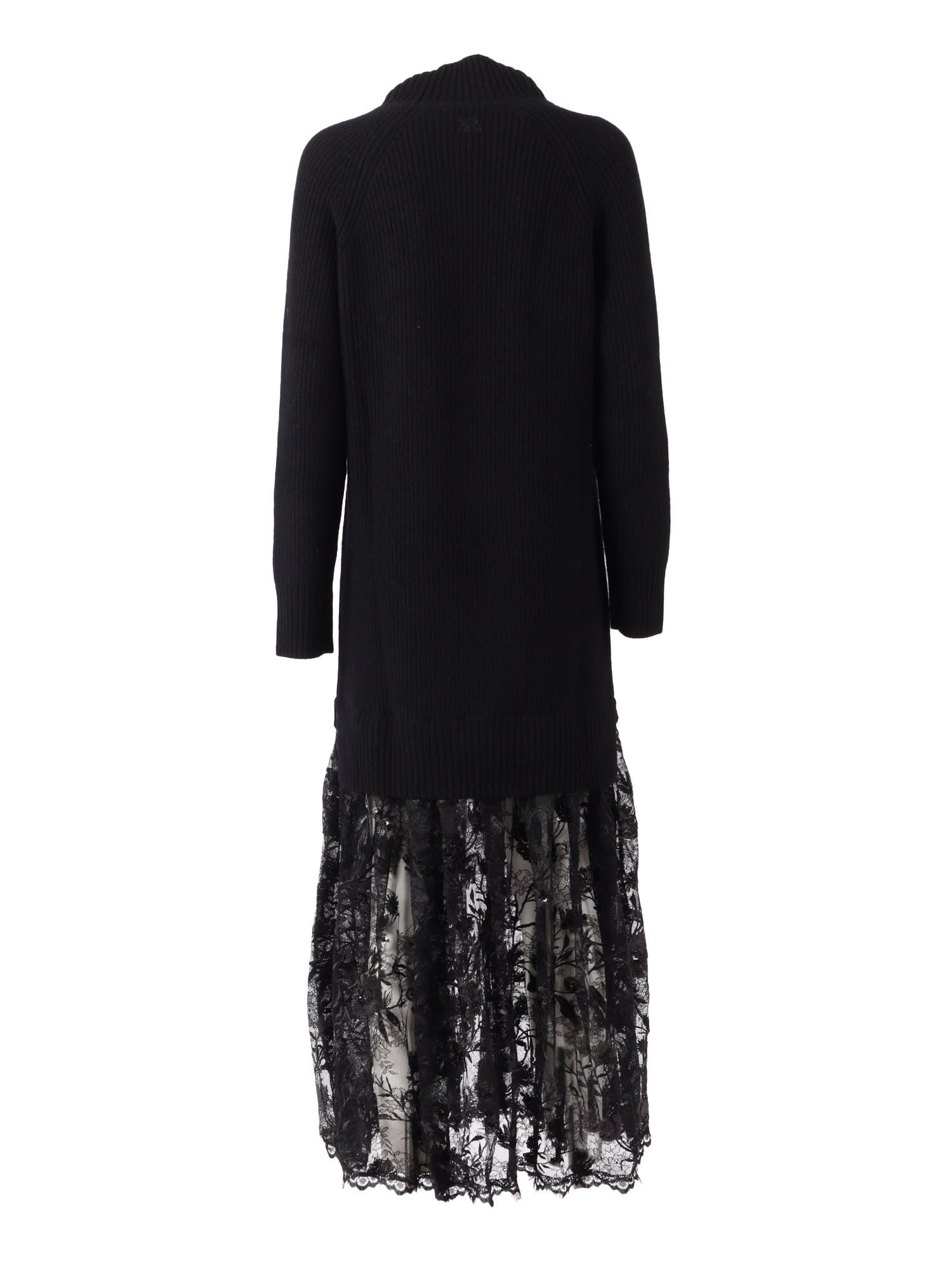 Ermanno Ermanno Scervino Knitted Dress In Black